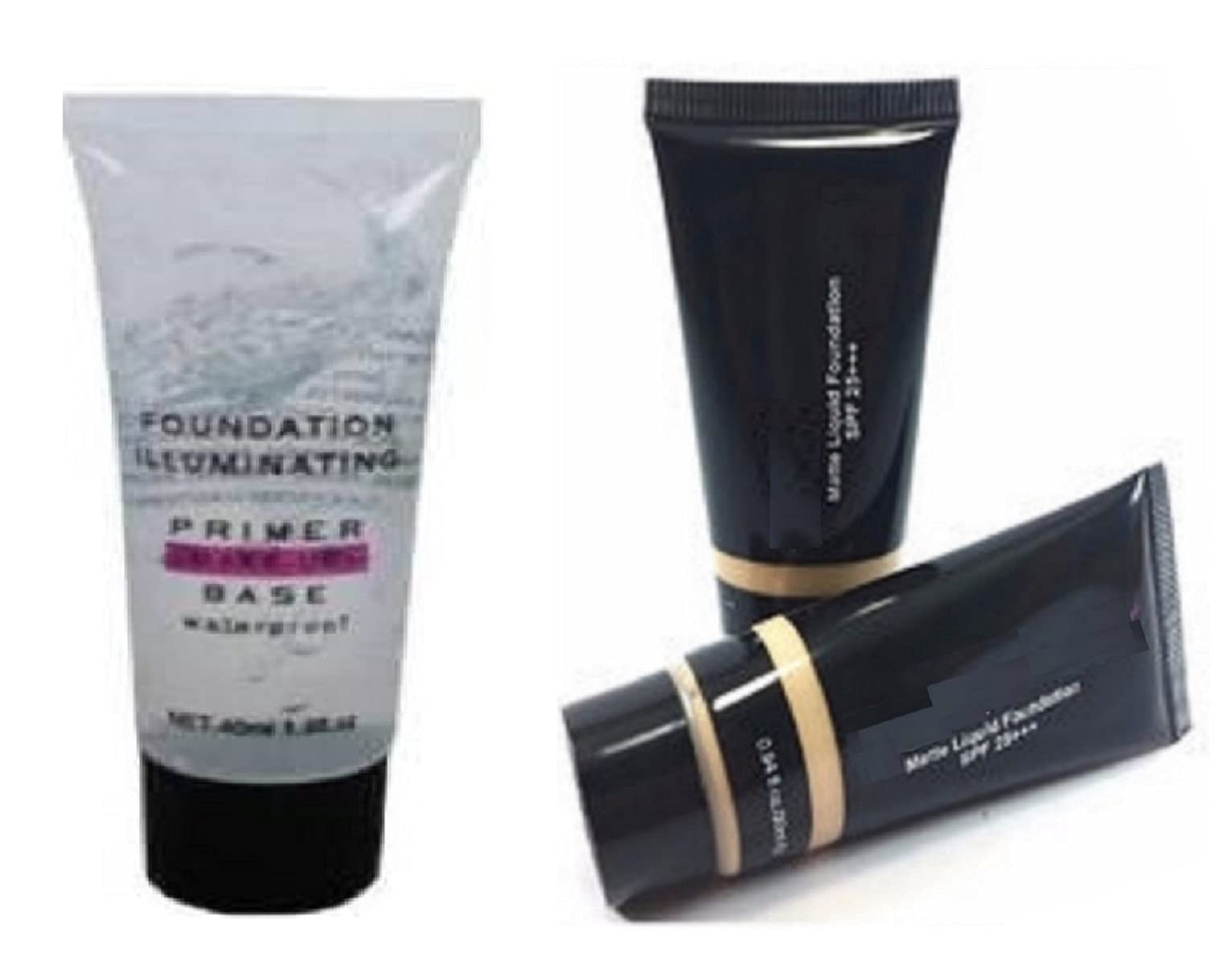 Elecsera Professional Face Makeup Primer & Natural Mist Foundation Set - 2 in 1 Smoothing Base & Hydrating Foundation for Flawless Makeup Application | Perfect for Daily Wear, Special Occasions & Photo Shoots