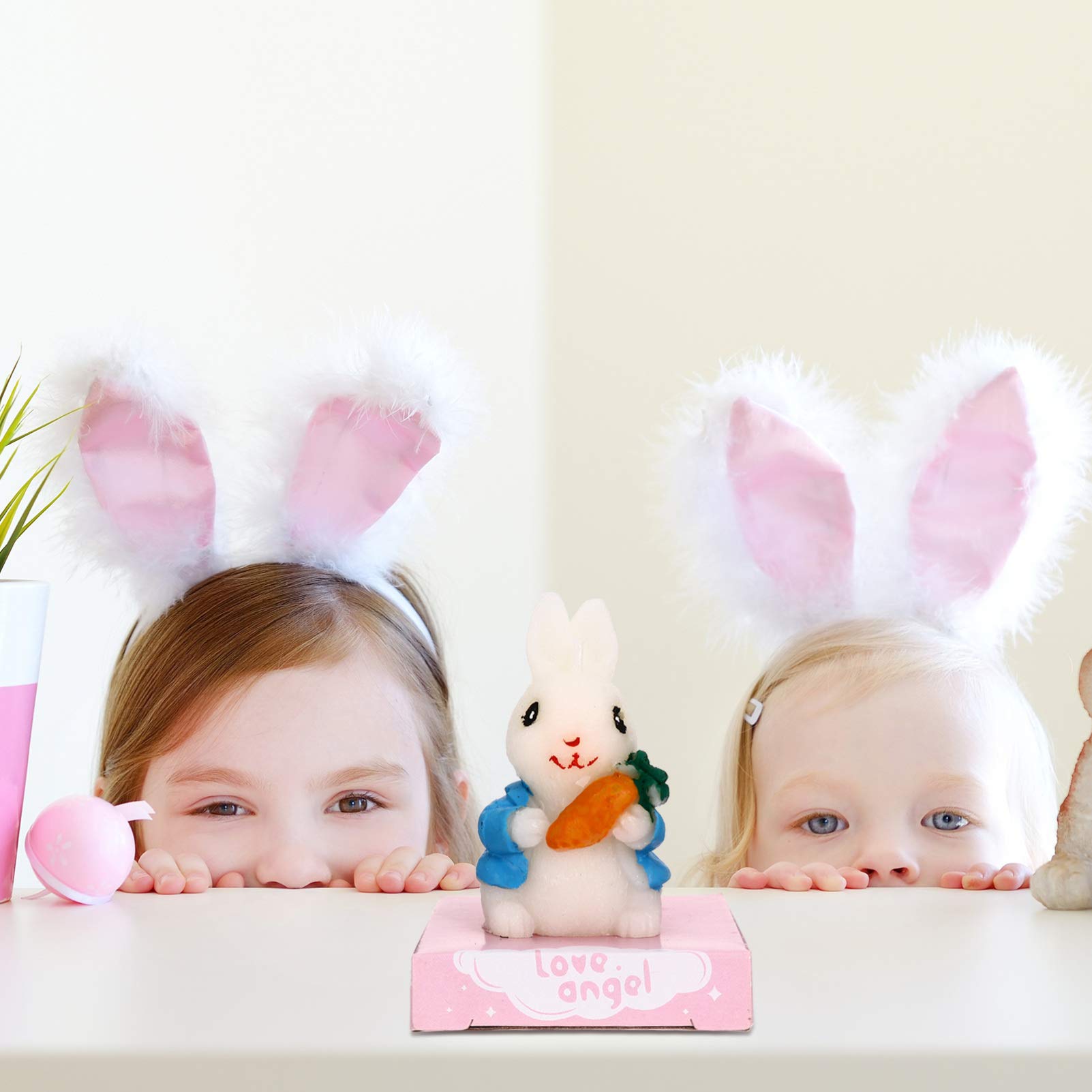 BESTOYARD 2 Pack Aromatic Tea Light Candles - Bunny Themed Scented Birthday Candles for Dogs, Yoga & Home Fragrance, Paraffin Wax Snack Candles - Perfect for Pet Parties, Relaxation & Home Decor