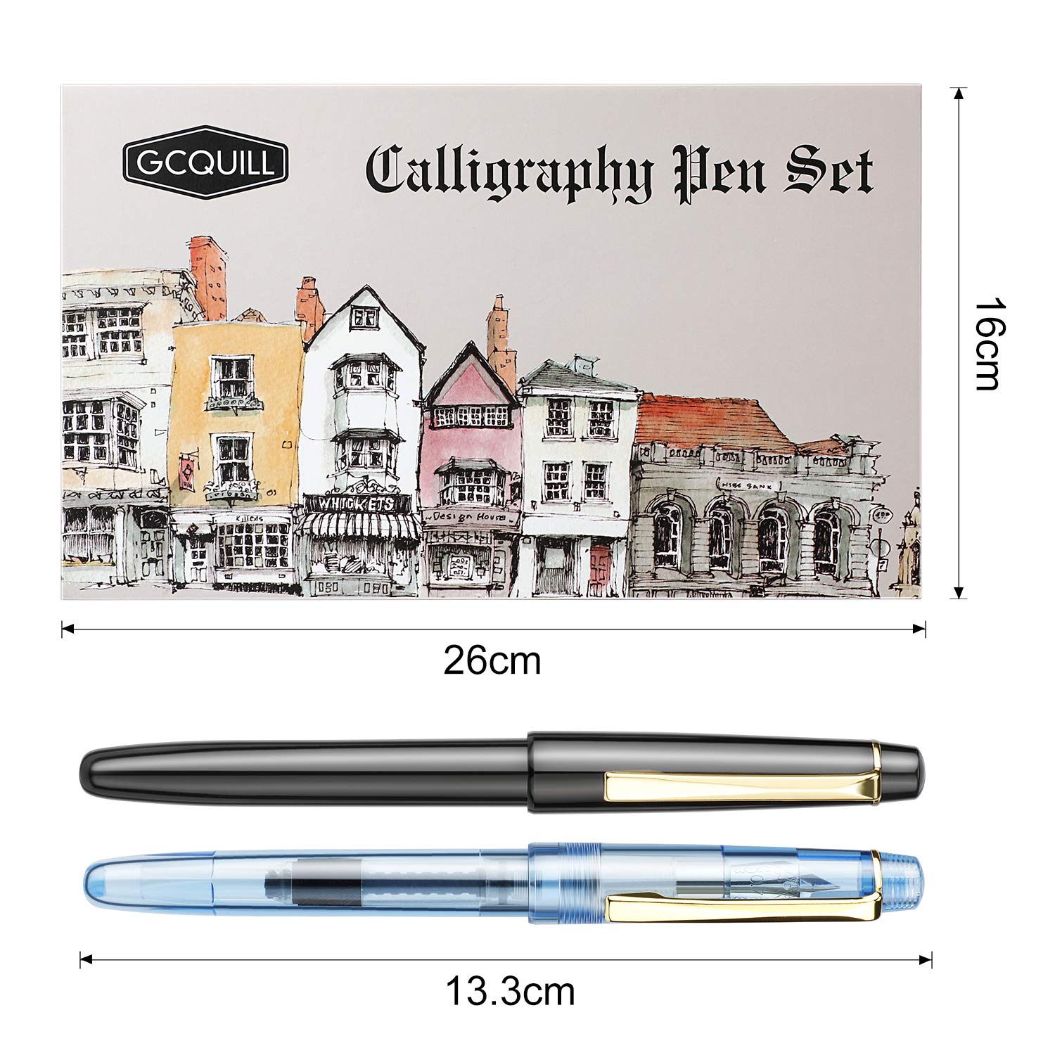 Premium Calligraphy Pen Set with 7 Nib Sizes & 36 Ink Cartridges - Complete Fountain Pen Kit for Beginners | Perfect for Wedding Invitations, Hand Lettering, Art Journals & DIY Projects (Model F736)