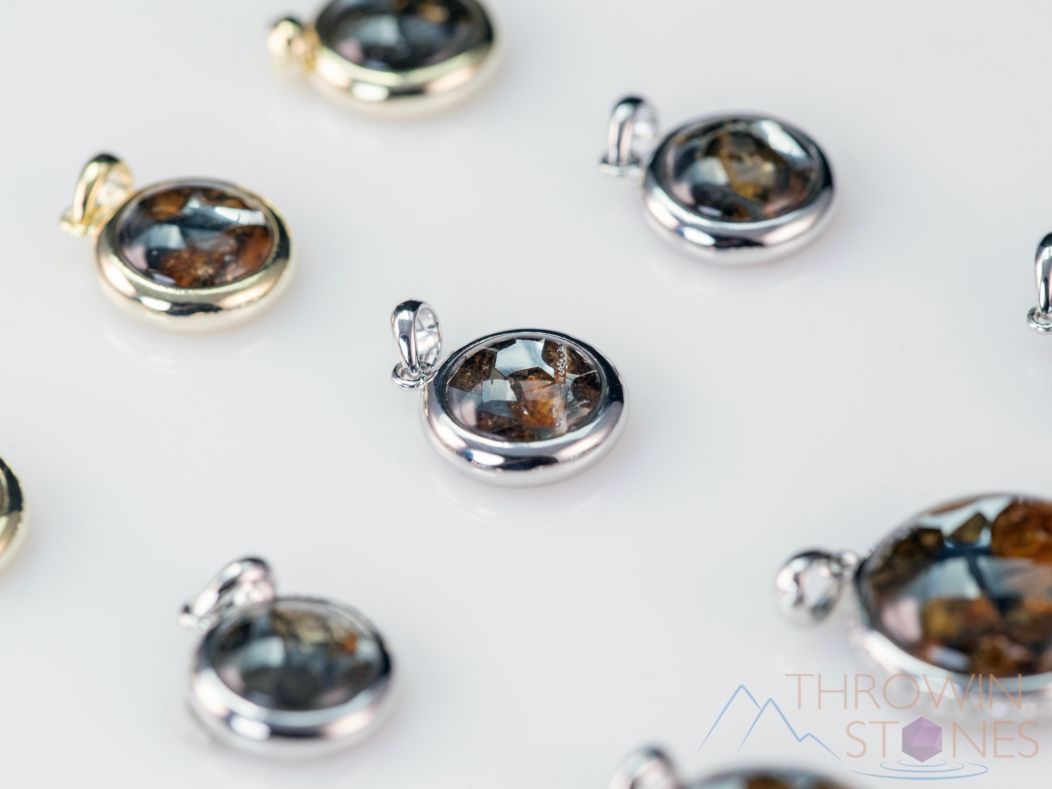 Handmade Meteorite Pendant - Star of David Necklace in Gold, Silver & Copper with Genuine Crystal | Spiritual Jewelry for Men & Women | Perfect for Gifts, Religious Occasions & Everyday Wear