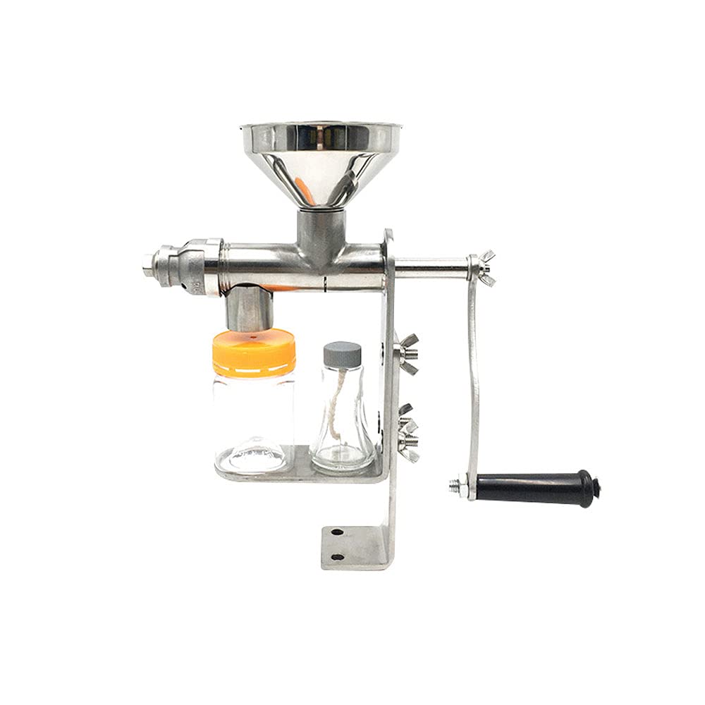 Manual Oil Press Machine for Home Use - Cold Press Peanut, Nut & Seed Oil Extractor - Expeller for Olive, Almond & Sunflower Oil - Perfect for DIY Cooking & Healthy Living