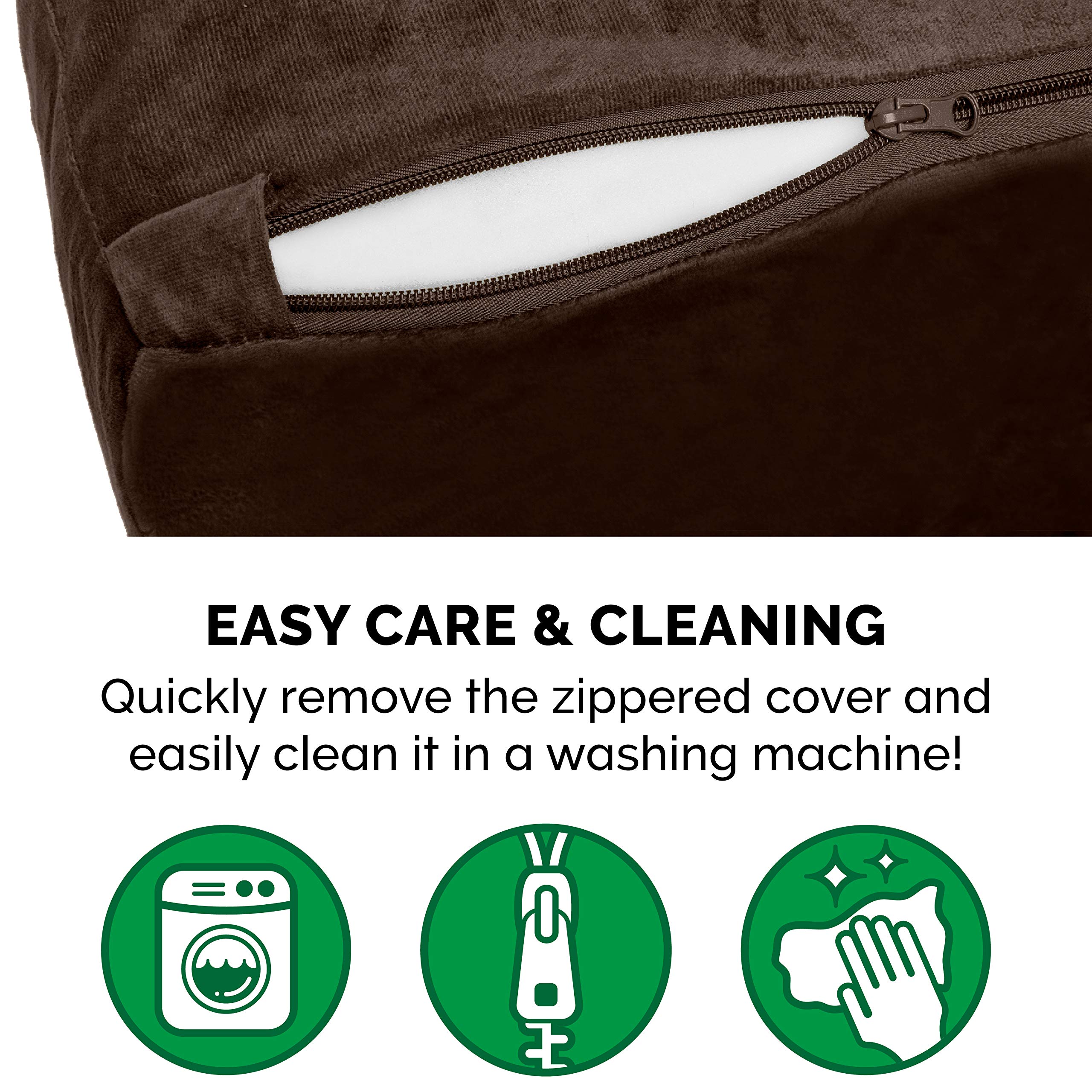 Orthopedic Dog Bed for Large Dogs - Washable Cover, Waterproof Liner - Comfort for Pets Up to 300lbs - Perfect for Home & Kennel Use