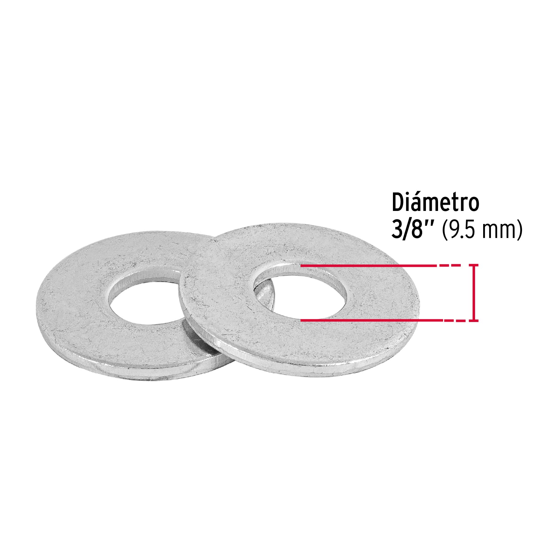 3/8 Inch Flat Washers - 1kg Bag (100+ Pieces) for Plumbing, Automotive & DIY Projects