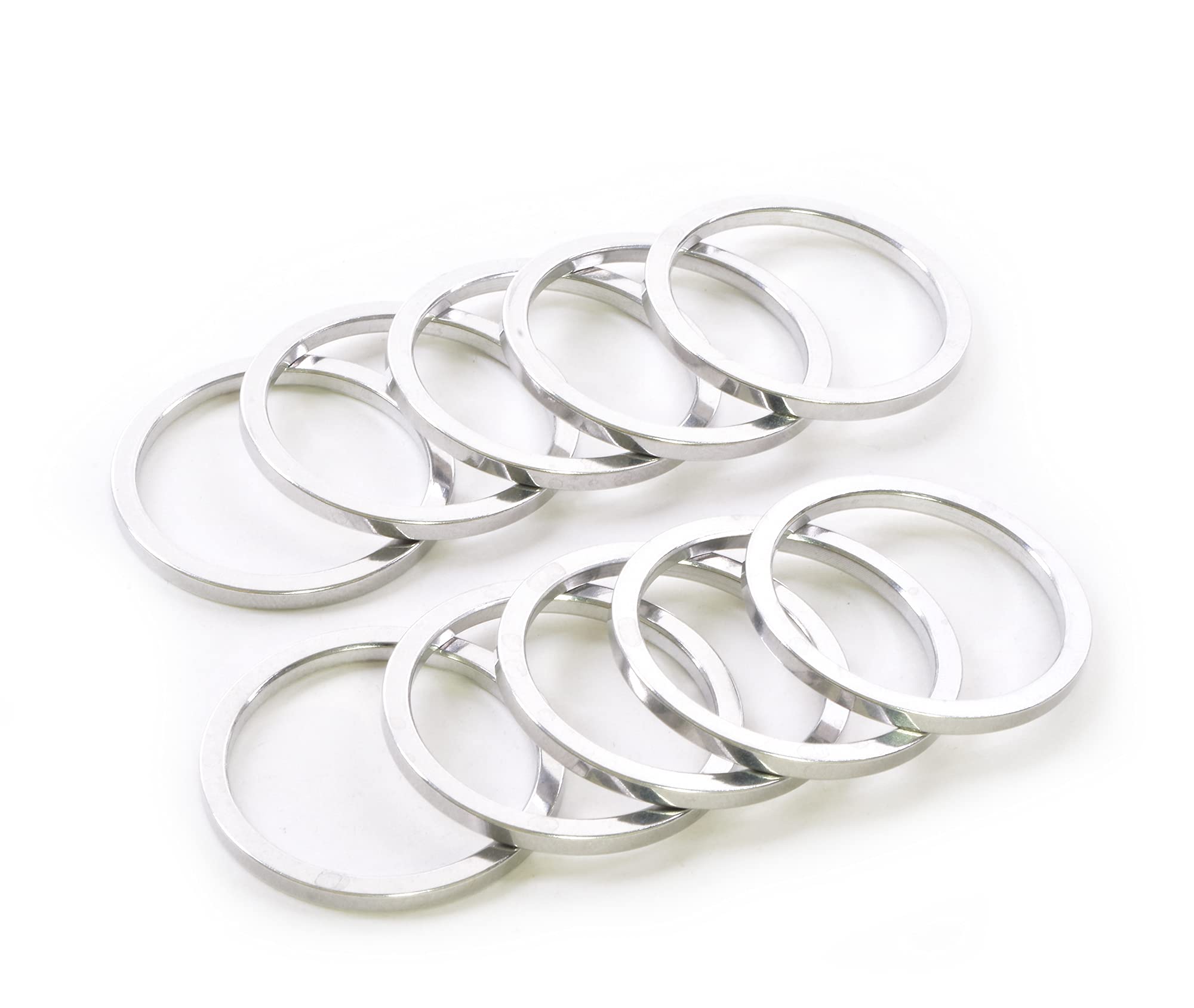 Wheels Manufacturing 1-1/8 Inch Aluminum Headset Spacer Set (5PCS, 2.5mm) - HD0020 - Perfect for Bicycle Maintenance & Upgrades