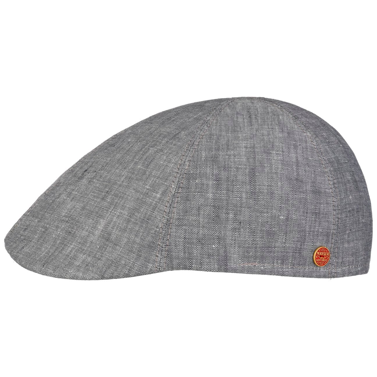 Stylish Mayser Paddy Linen Flat Cap for Men - Classic Irish Summer Hat for Outdoor Activities, Golf, Fishing & Casual Wear