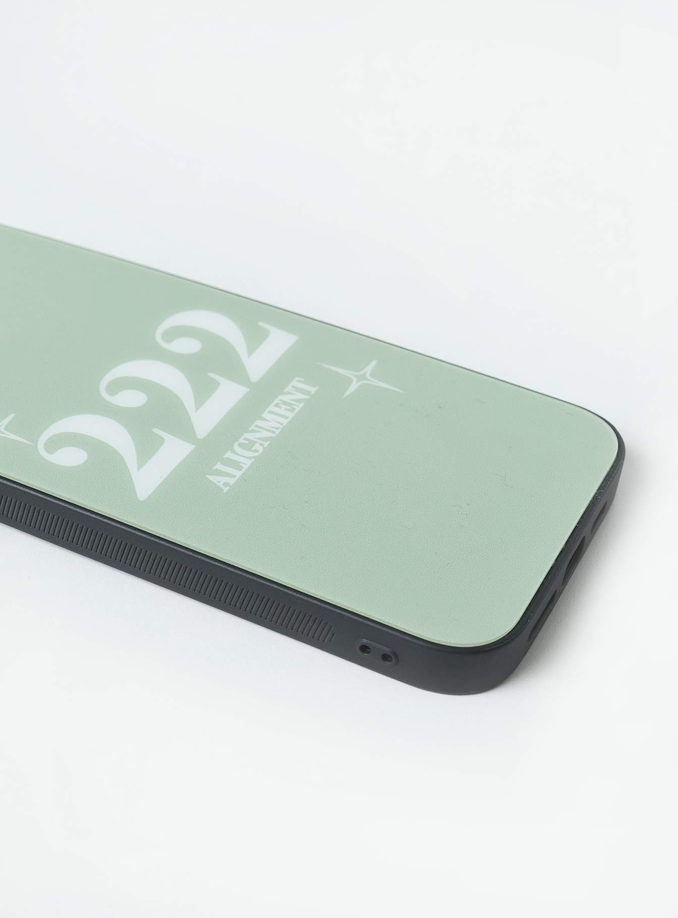 Premium 222 Alignment iPhone Case in Sage Green - Perfect for Everyday Protection & Style | Compatible with iPhone [Models] - Ideal for Work, Travel & Outdoor Activities