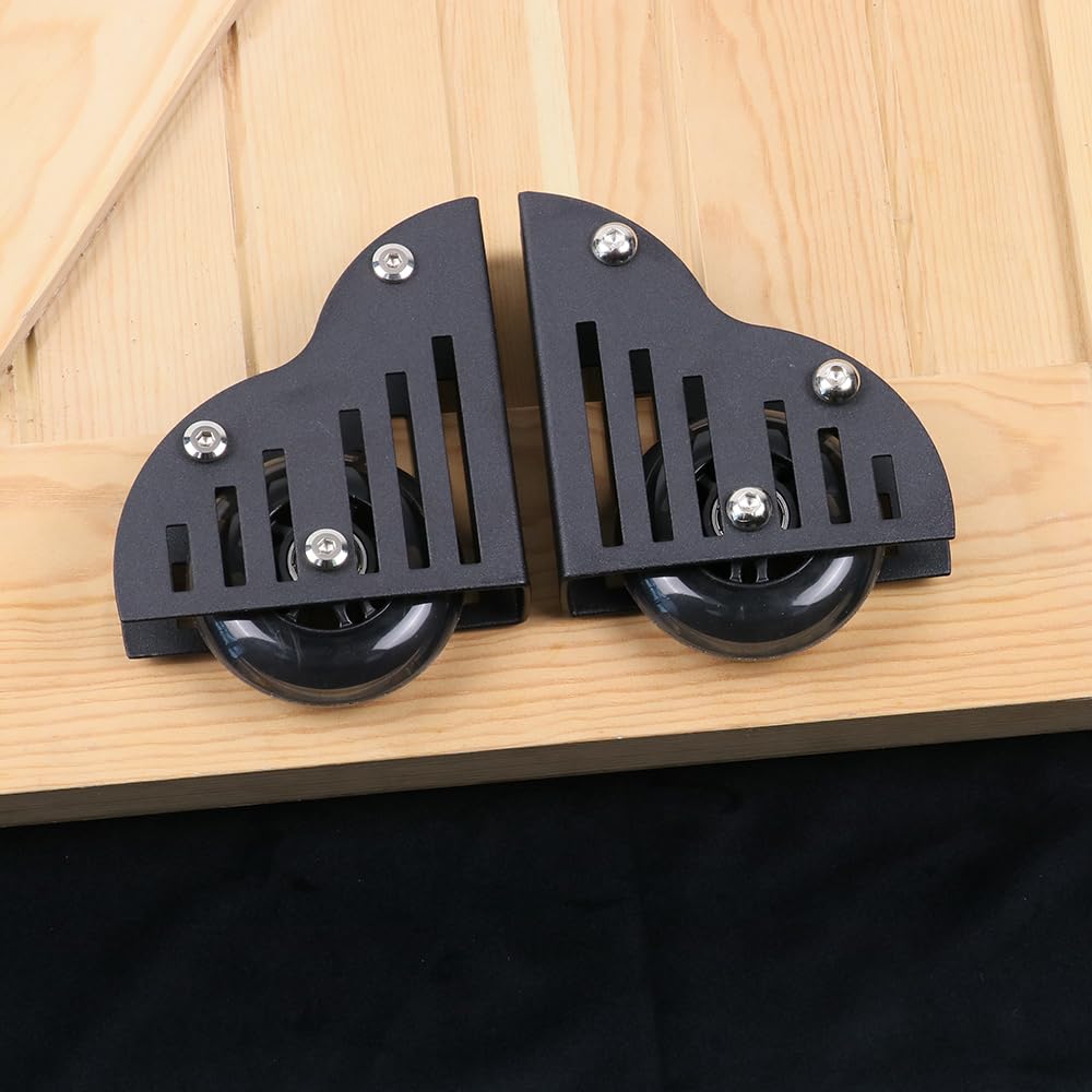 Heavy Duty Bottom Rollers for Sliding Ladder - 1 Pair Replacement Wheels for Smooth Gliding | Perfect for Warehouse, Garage, and Industrial Ladder Mobility