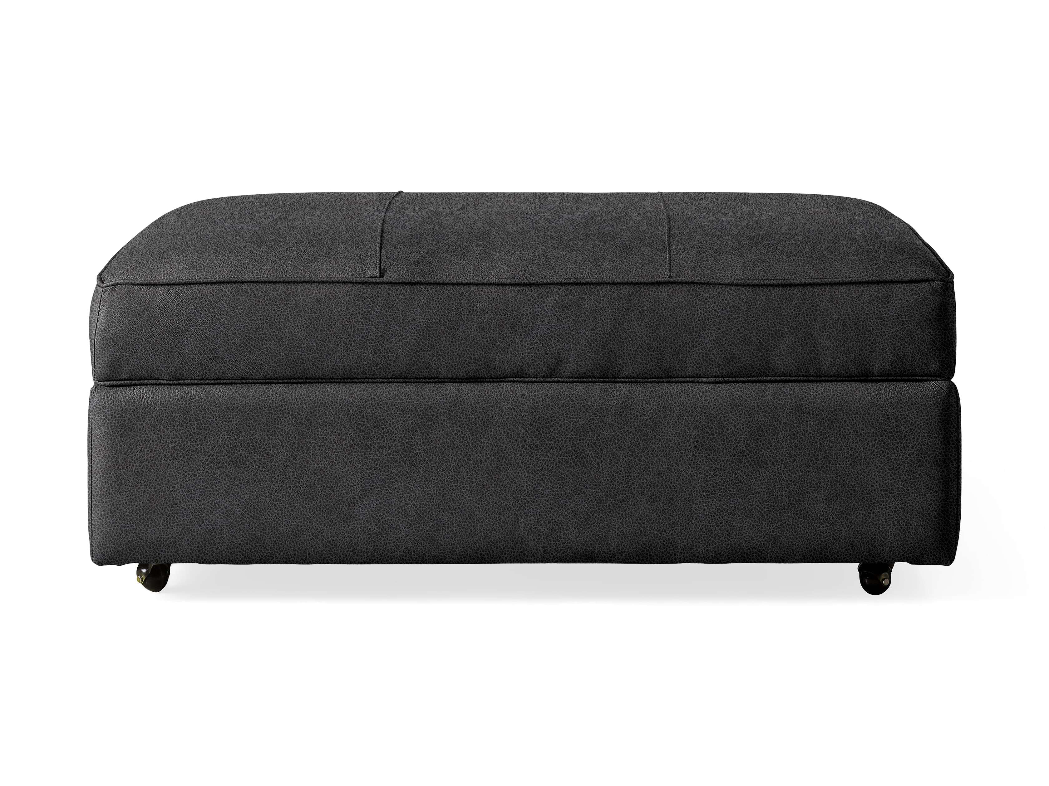 Filmore Leather Storage Ottoman - Stylish Footrest & Hidden Storage Bench for Living Room, Bedroom & Office | Durable PU Leather, Multi-Functional Furniture