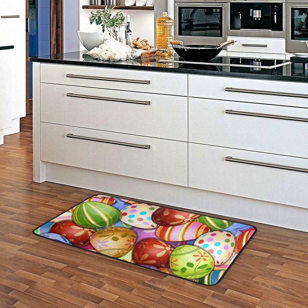 Non-Slip Easter Eggs Kitchen Rug - Cushioned Comfort Standing Mat 39