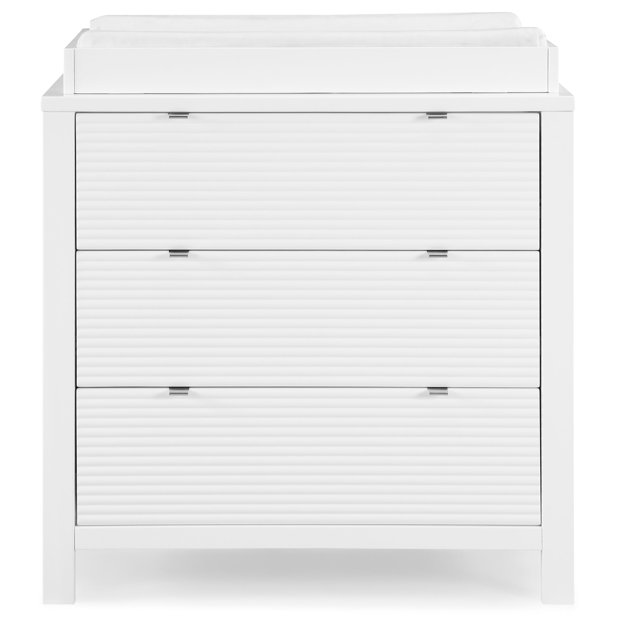 Cassie 3-Drawer Baby Dresser with Changing Table Top - Perfect Nursery Storage Solution for Diapers, Clothes & Baby Essentials