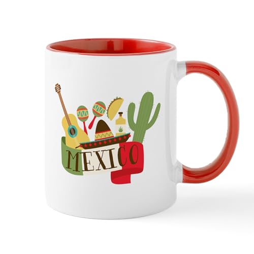 White/Red Inside - Mexico Mugs