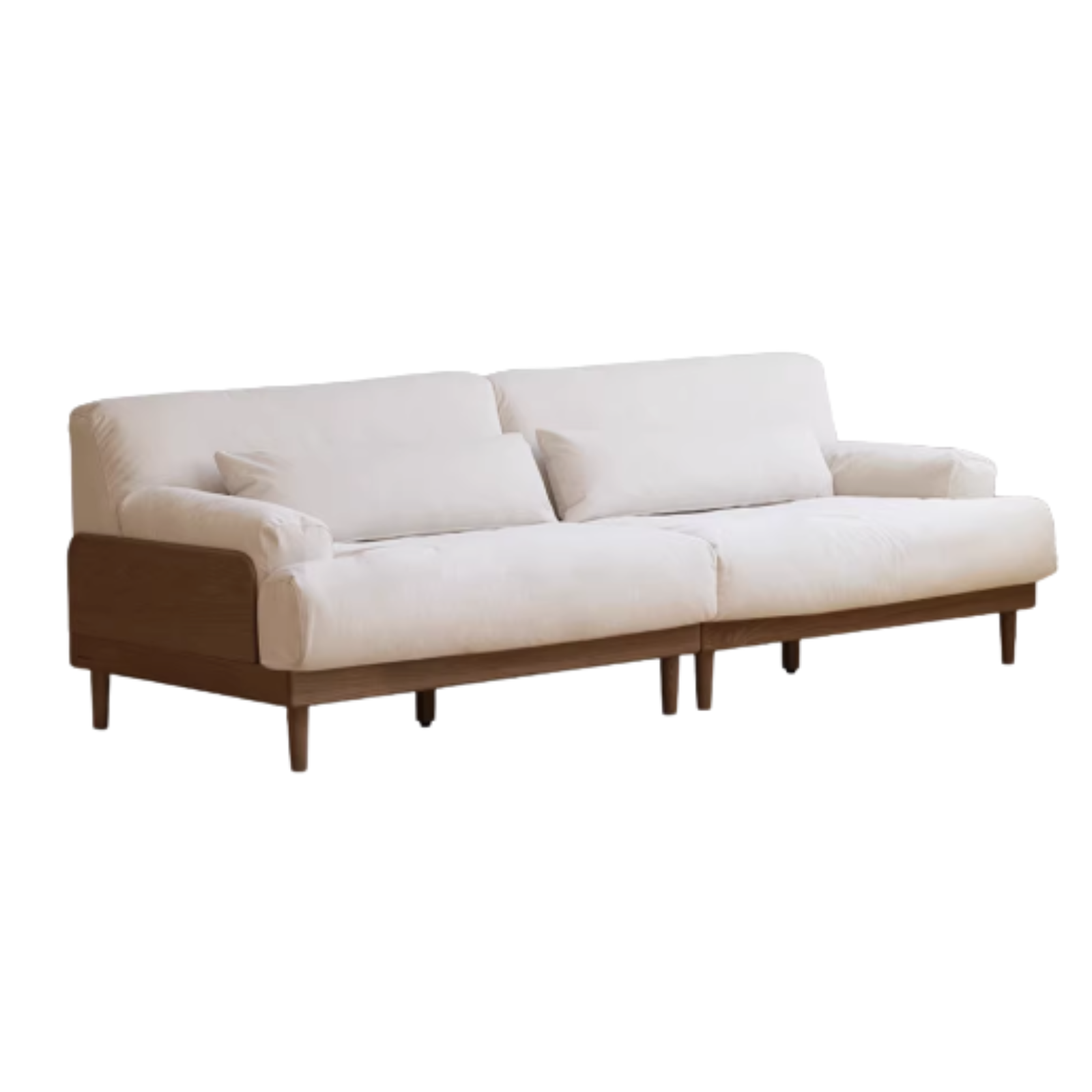 Premium Black Walnut & Oak Solid Wood Leather Recliner Sofa - Luxurious Comfort for Living Room, Lounge & Home Theater
