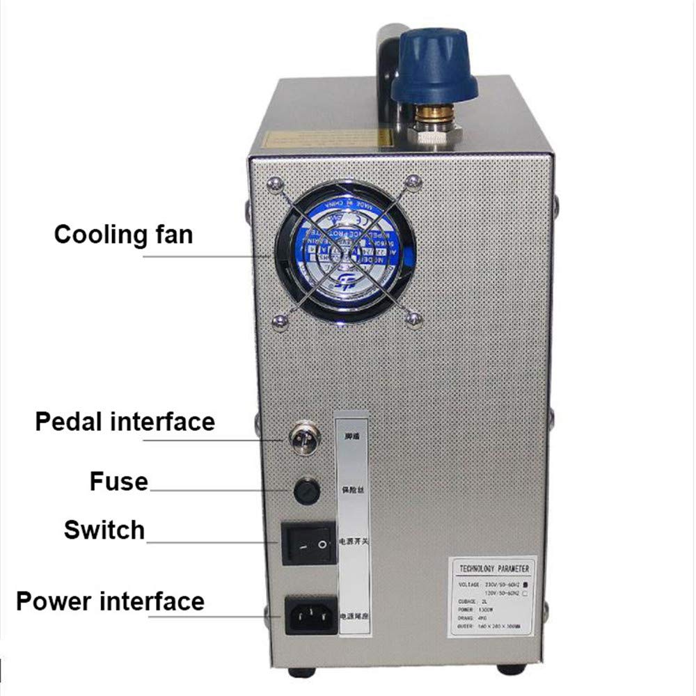 Professional 1300W 2L Stainless Steel Jewelry Steam Cleaner for Gold, Silver & Gemstones - Jewelry Cleaning Machine with 110V for Goldsmiths & Jewelry Stores | Perfect for Rings, Necklaces, Watches & Small Accessories