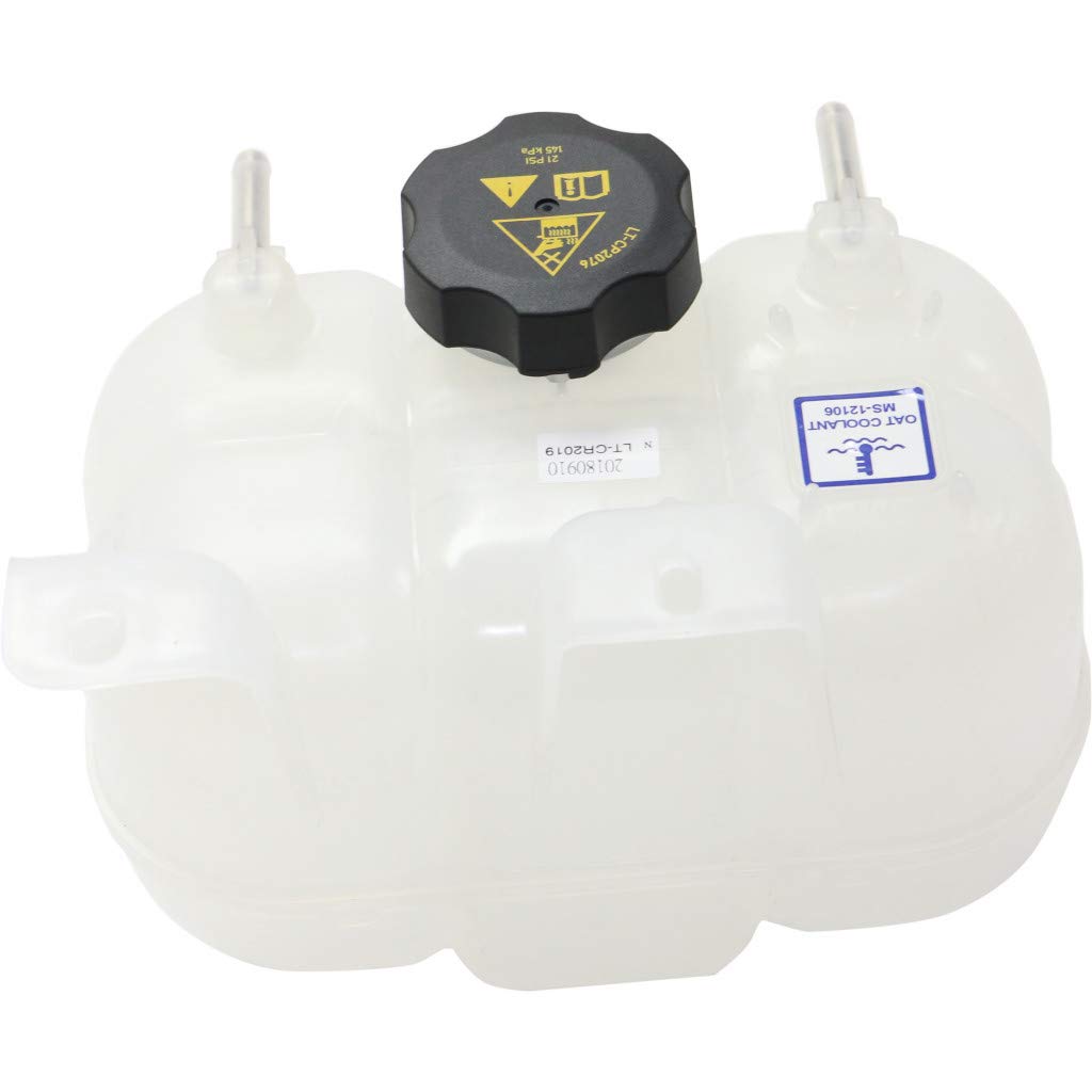 Chrysler Pacifica Coolant Reservoir 2017 2018 2019 Replacement with Cap - OEM CH3014169, 68217323AA-PFM, 68249136AA - Perfect for Engine Cooling System Maintenance & Repair