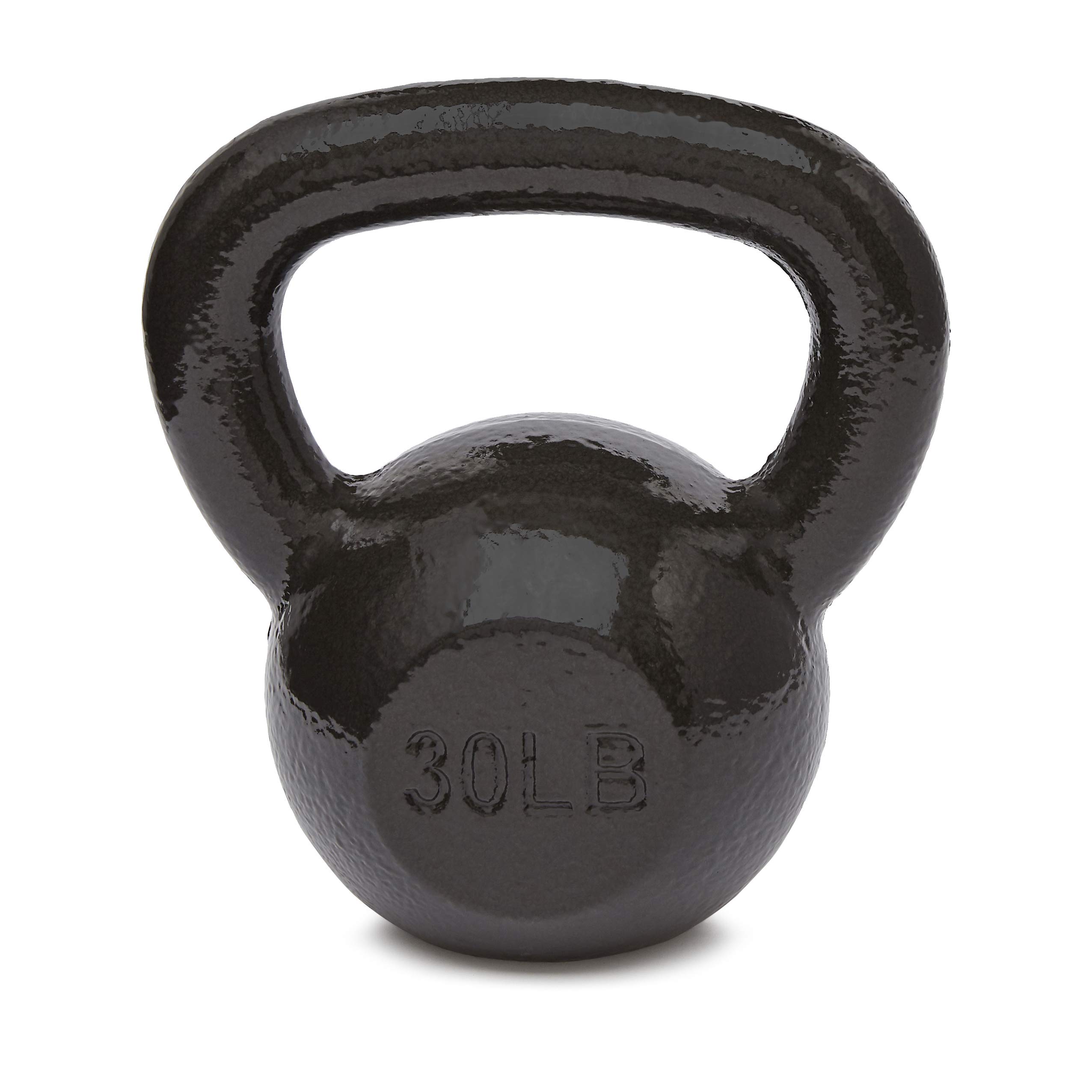 Amazon Basics Cast Iron Kettlebell - 5-50 lbs Weight Options for Home Gym, Strength Training & Fitness Workouts | Durable Iron Construction for CrossFit, HIIT & Functional Training