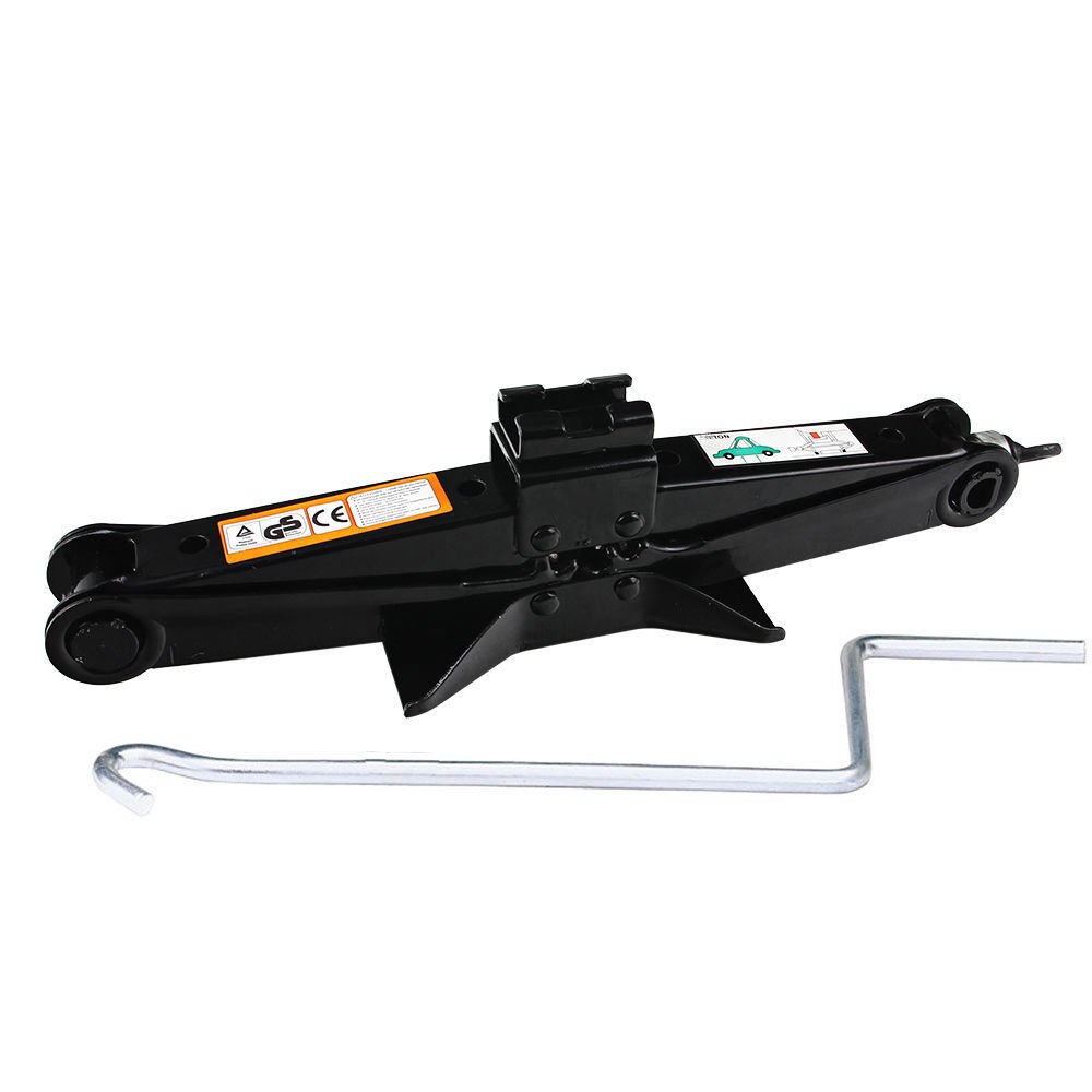 2 Ton Heavy Duty Steel Scissor Jack - 4,409 lbs Lifting Capacity for Cars, Trailers, Trucks & RVs | Universal Stabilizer with Speed Handle for Easy Tire Repair & Leveling | Ideal for Roadside Emergencies & Vehicle Maintenance