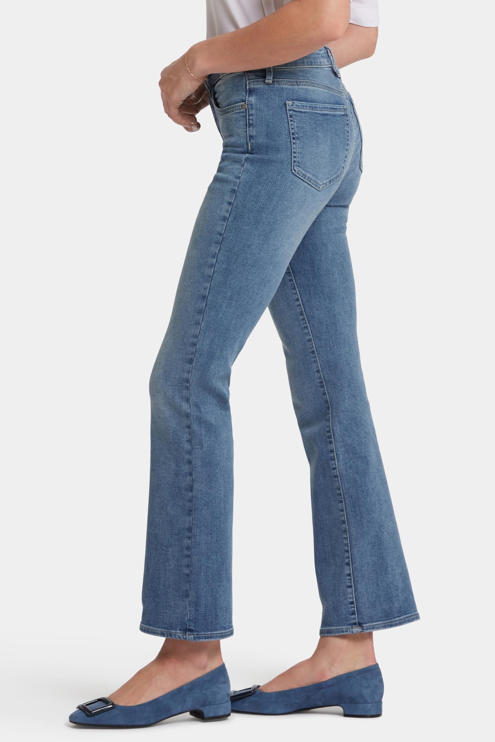 NYDJ Women's Petite Barbara Bootcut Jeans - Stretch Denim Pants for Comfort & Style | Perfect for Work, Casual Outings & Everyday Wear