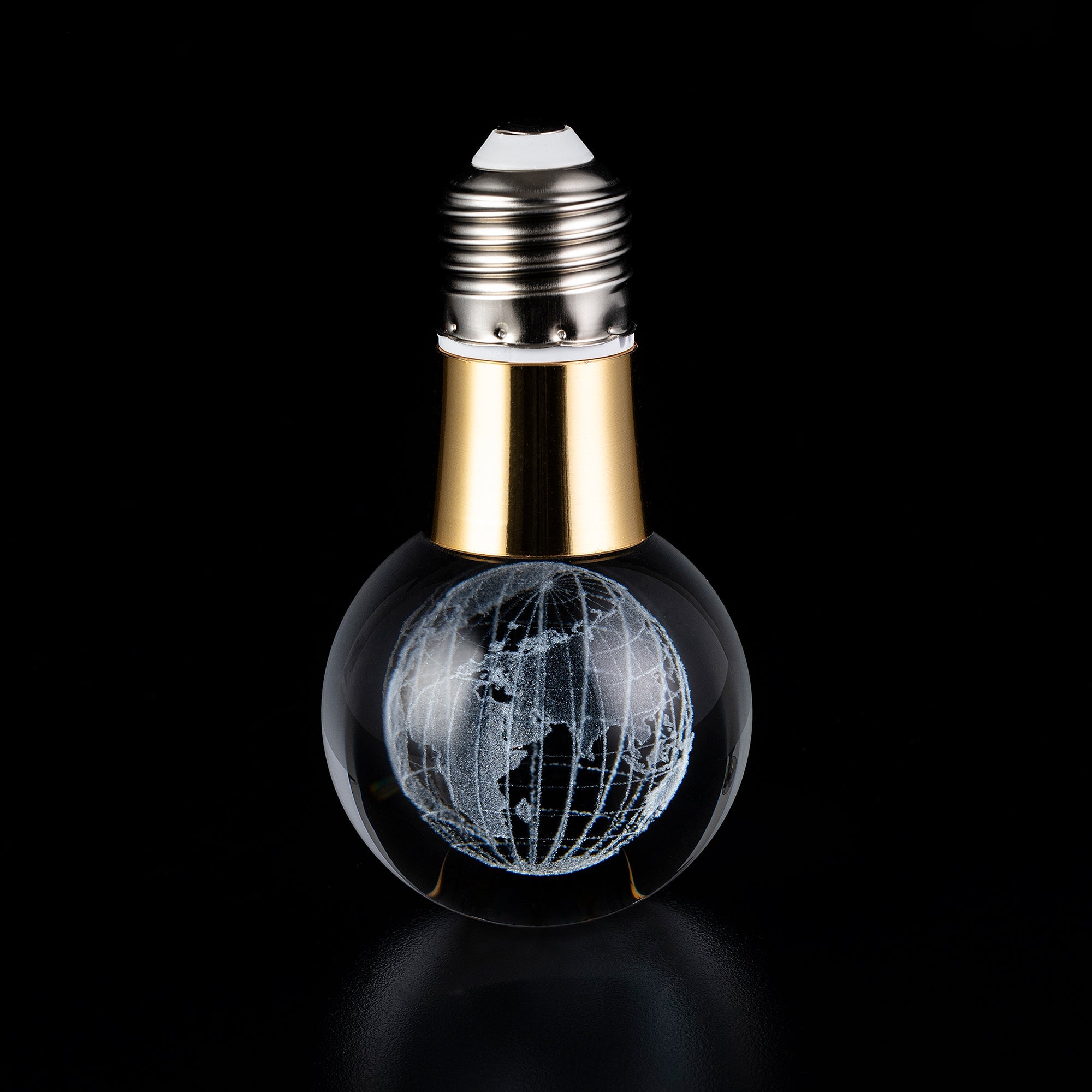 ATLAS GLOBE Crystal LED Light Bulb - Energy Efficient Decorative Lighting for Home, Office & Party Decor - Perfect for Bedroom, Living Room & Special Occasions