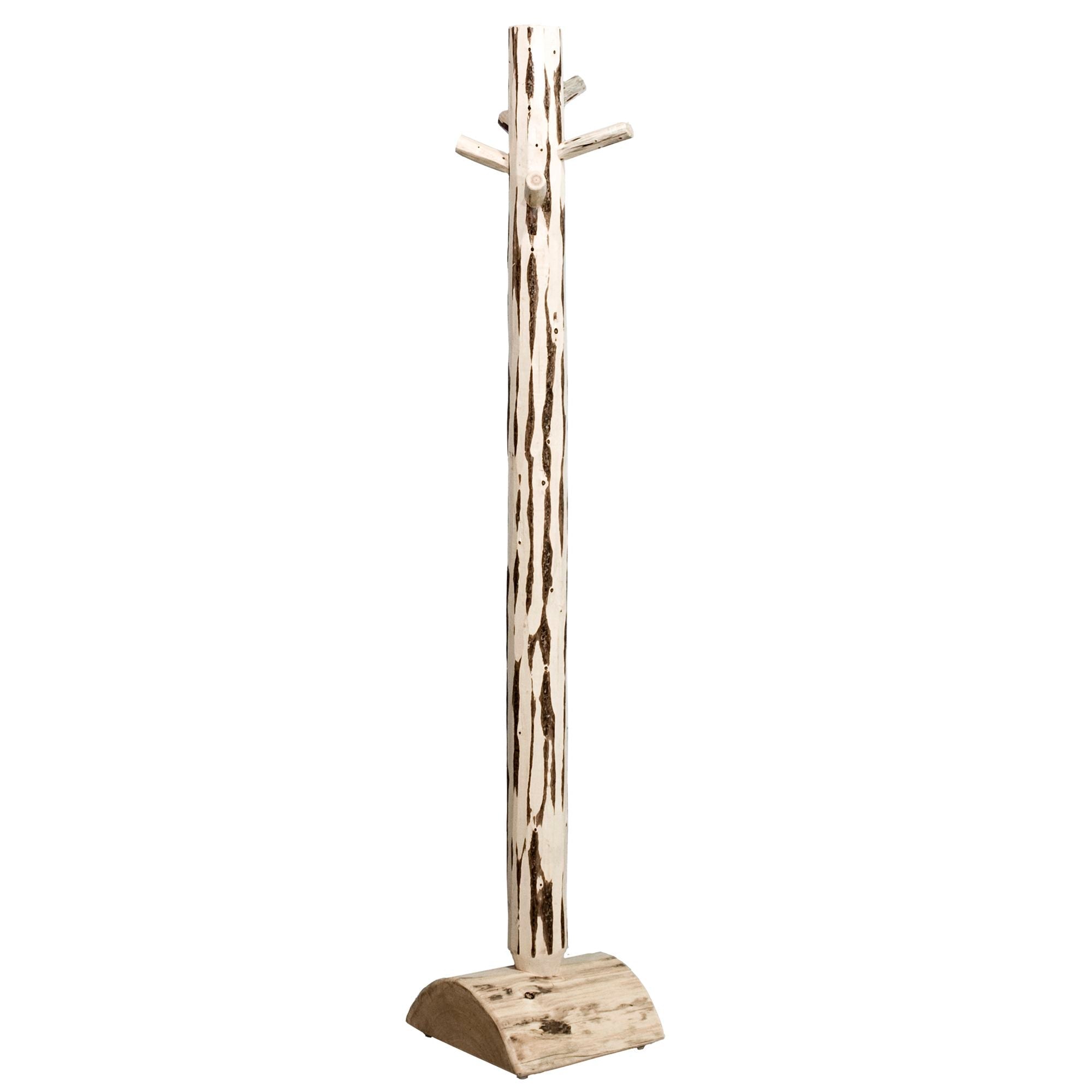Montana Adult Coat Tree - Heavy Duty Wooden Coat Rack with 8 Hooks for Jackets, Hats & Bags | Perfect for Entryway, Mudroom & Bedroom Organization