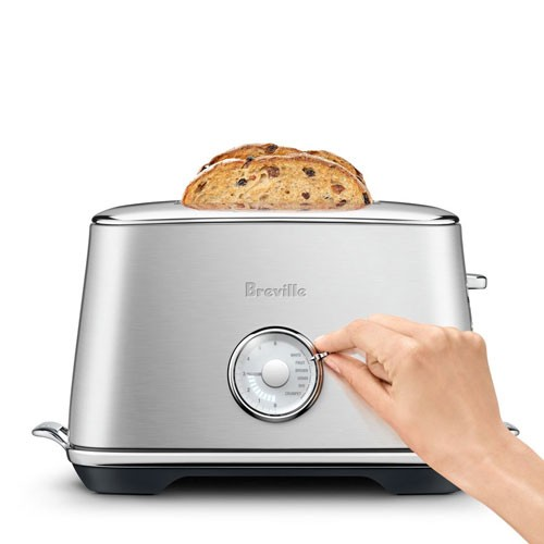 Breville Toast Select Luxe 4-Slice Toaster - Stainless Steel, Wide Slots, 6 Shade Settings - Perfect for Bagels, Waffles & Artisan Bread - Ideal for Breakfast, Brunch & Family Dining