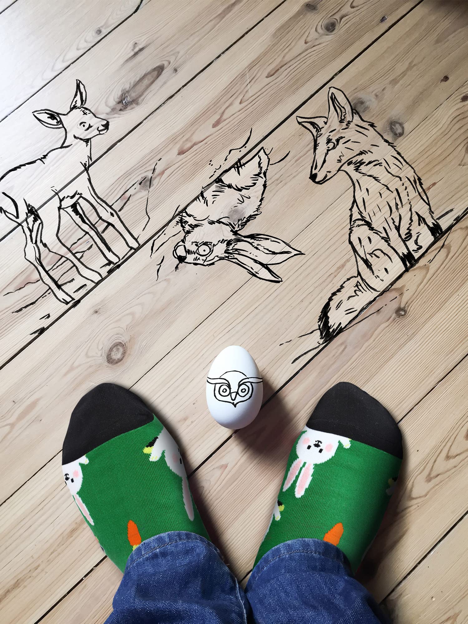 Hoolerry 12 Pairs Easter Socks - Cotton Bunny Rabbit Socks for Men & Women - Cute Holiday Gifts for Easter Basket, Egg Hunt & Spring Celebrations