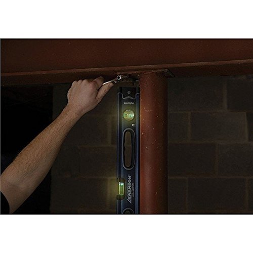 Swanson BLL48M 48-Inch Magnetic Box Level with LED Lights - Perfect for Construction, Metalworking, and DIY Projects