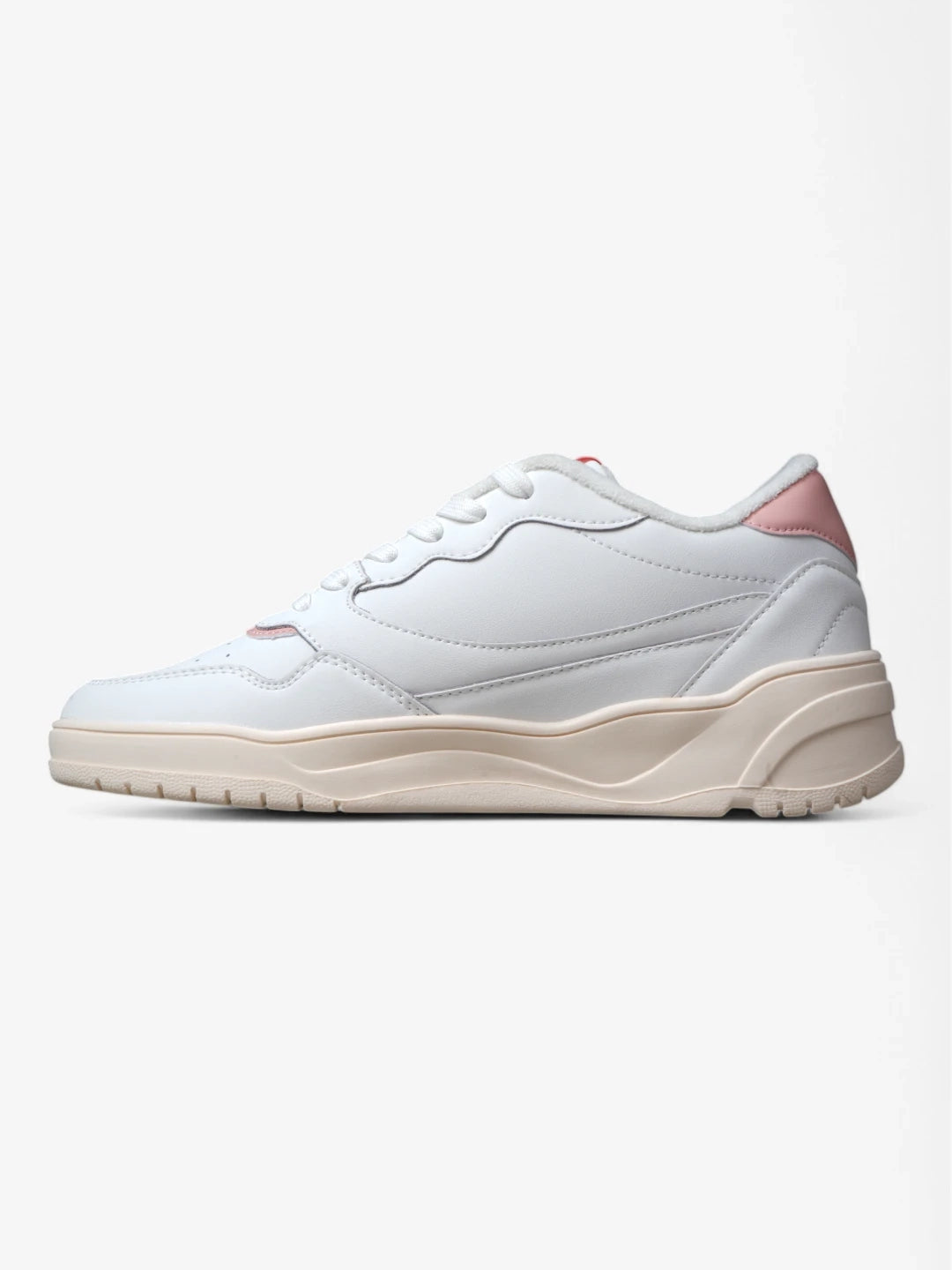 Le Coq Sportif Alma Women's Sneakers - White & Pink Running Shoes for Women | Comfortable Walking & Gym Workout Shoes