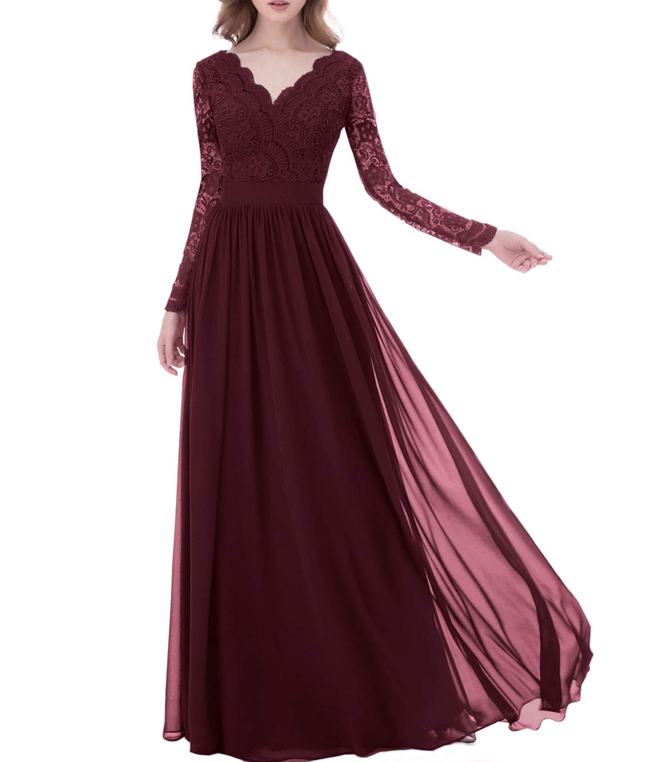 Libaosha Women's V-Neck Backless Bridesmaid Dress for Wedding, Prom, Party & Special Occasions - Elegant Formal Evening Gown for Bridal Shower, Homecoming & Cocktail Events