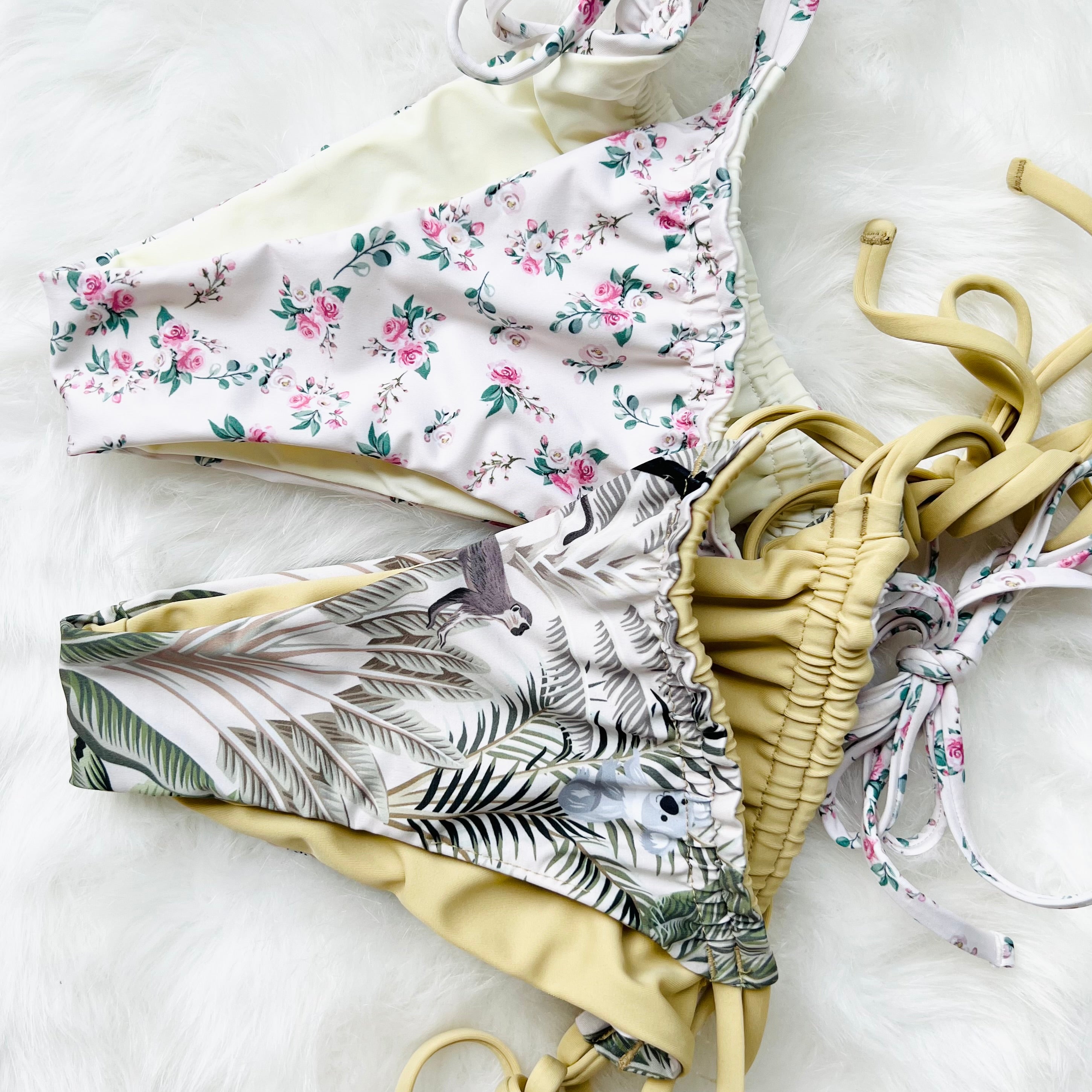 Eres Tú Reversible Bikini Set - Qué Será Swim | Trendy Two-Piece Swimsuit for Women | Perfect for Beach Vacations, Pool Parties & Summer Getaways