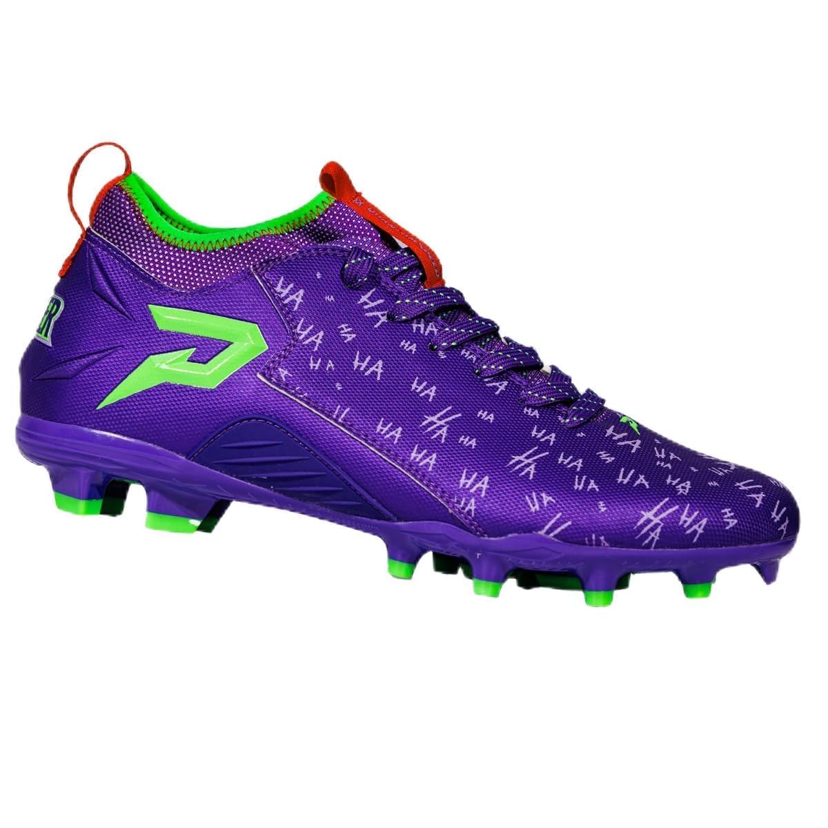 Phenom Elite Classic 'The Joker' Football Cleats - Quantum Speed Technology for Enhanced Performance | Perfect for Turf & Grass Fields | Lightweight Soccer Cleats for Speed & Agility