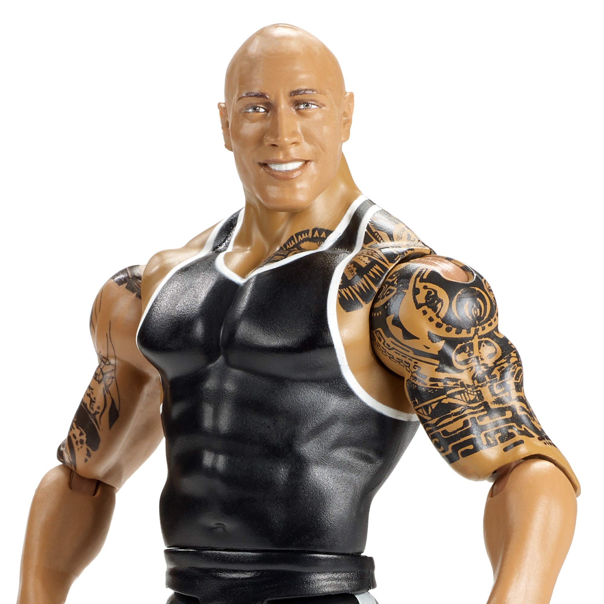 WWE The Rock Series 107 Basic Action Figure - Collectible Wrestling Toy for Kids & Adults, Perfect for Play, Display & Gift Giving