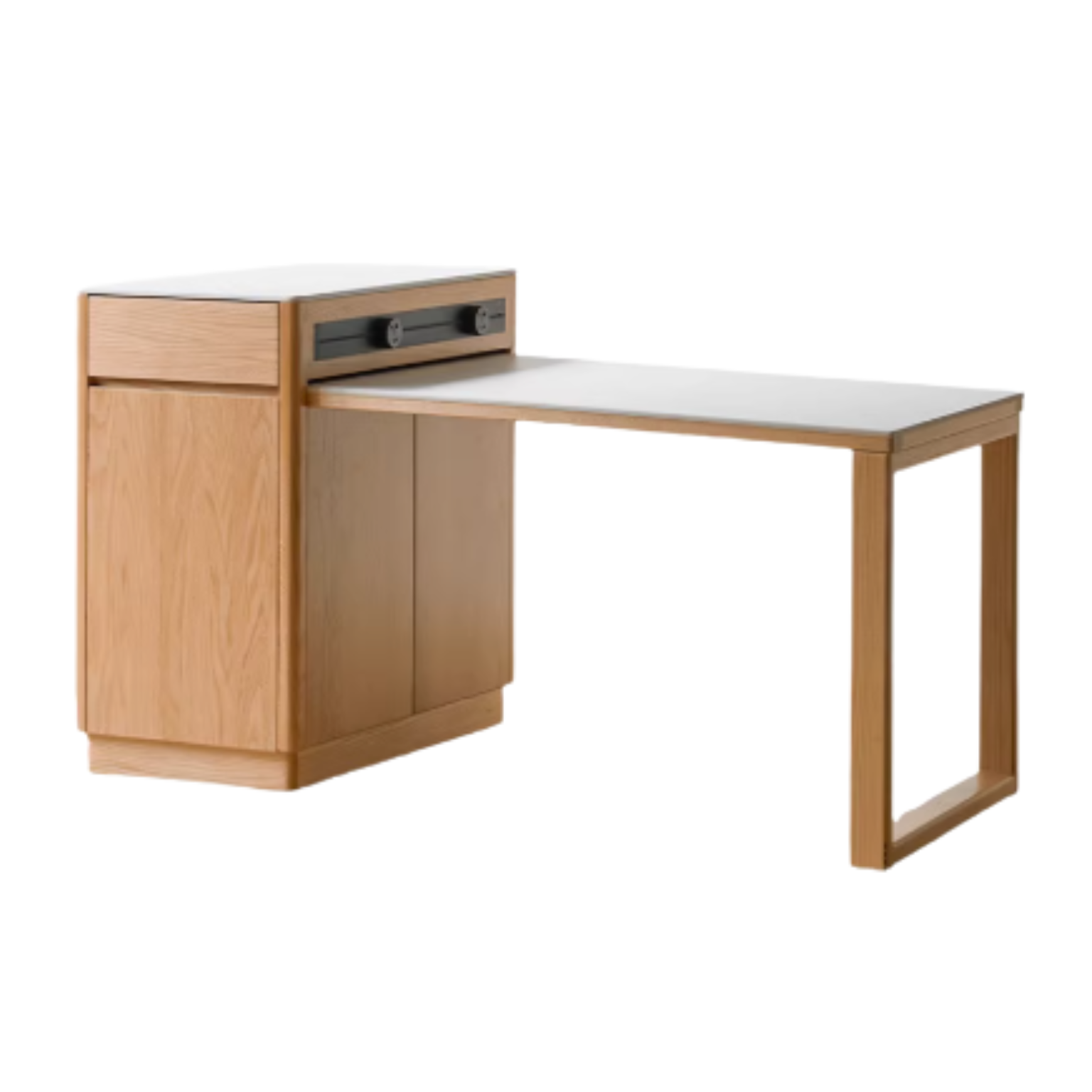 72.4-82.6x35x36.6 inch / 184-210x89x93 cm / Natural Wood Color