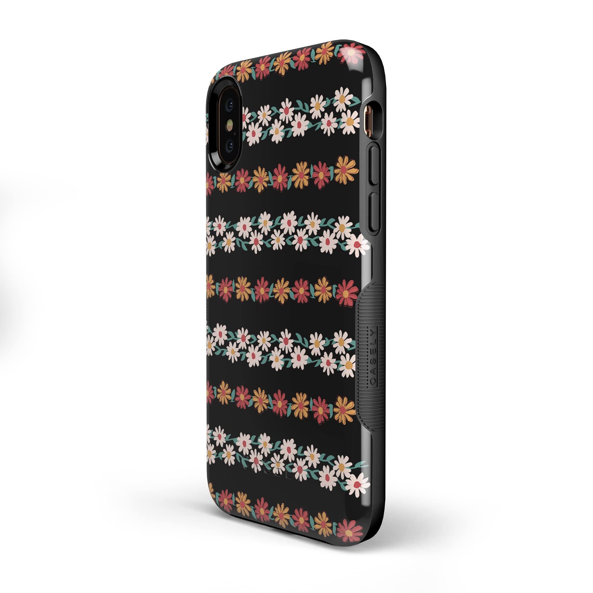 Casely iPhone X/XS Floral Case - Stylish Daisy Print Protective Cover for iPhone X/XS | Perfect for Everyday Use, Travel & Fashion Accessories