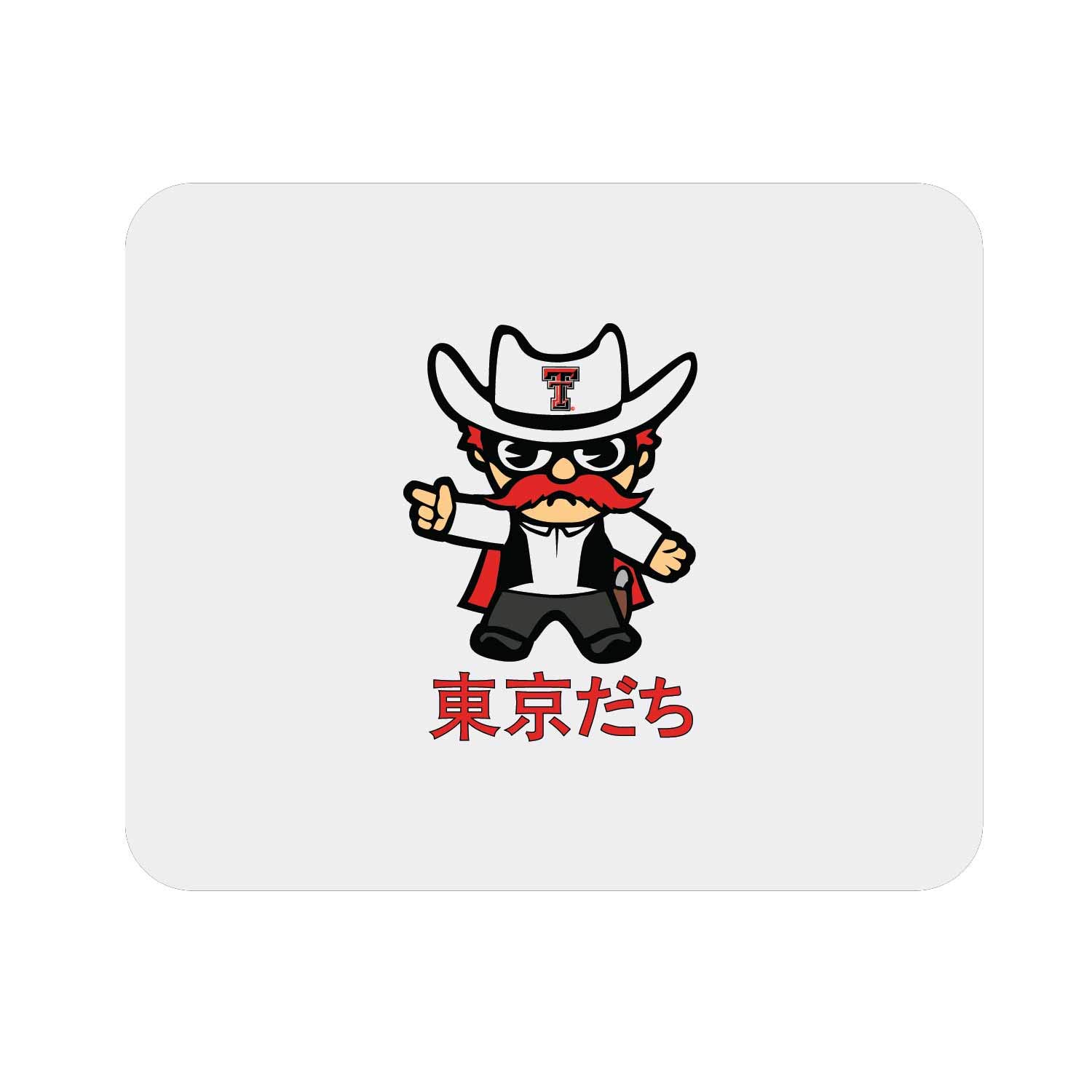Texas Tech University Fabric Mouse Pad - Standard Size Non-Slip Desk Accessory for Gaming & Office Use - OTM Essentials Classic Design by Tokyodachi - Perfect for Dorm, Home & Work Setup