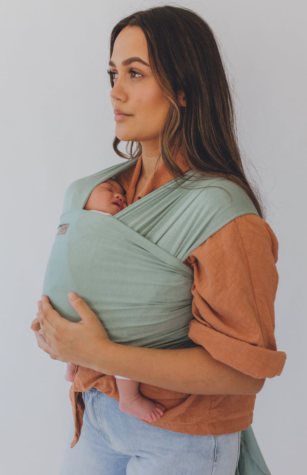 Chekoh Baby Wrap Carrier - Soft & Breathable Teal Sling for Newborns to Toddlers - Perfect for Hands-Free Babywearing at Home, Outdoors & Travel
