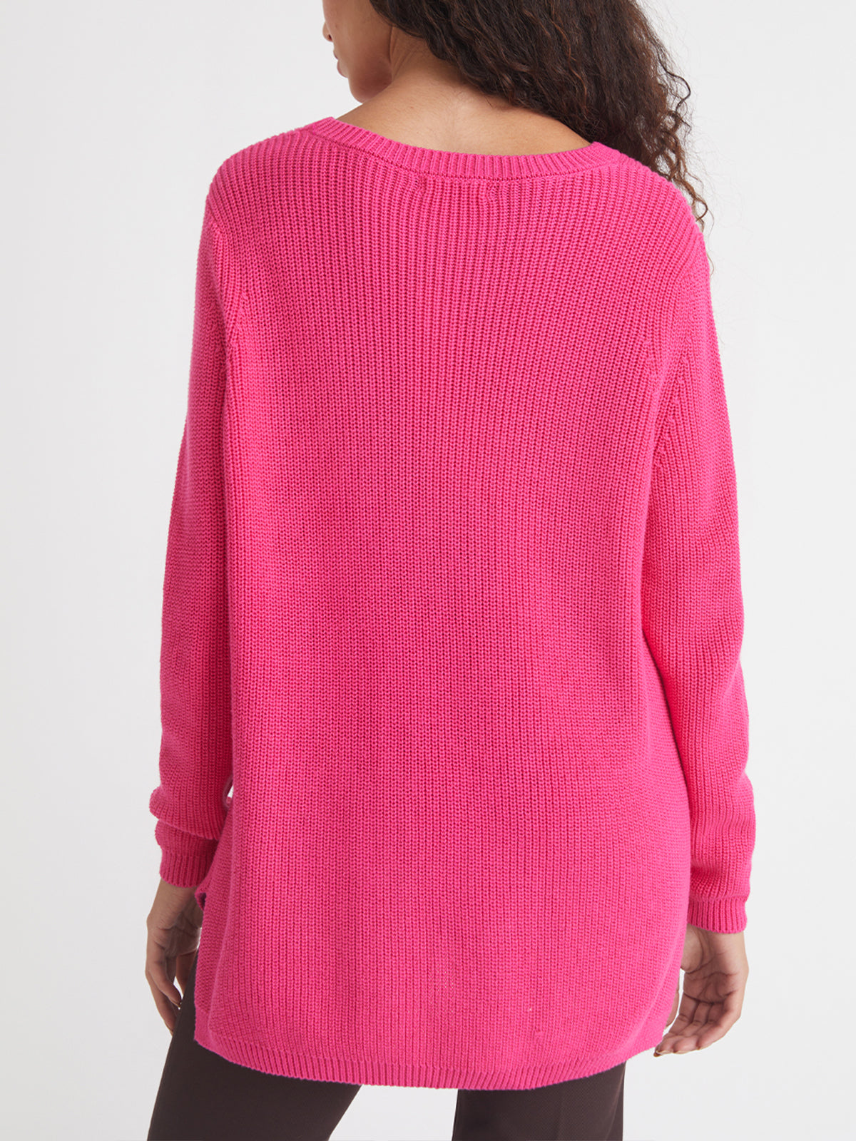 Emma Women's Crewneck Shaker Stitch Cotton Sweater - Soft Casual Knit Pullover for Fall & Winter | Perfect for Office, Date Night & Weekend Outfits