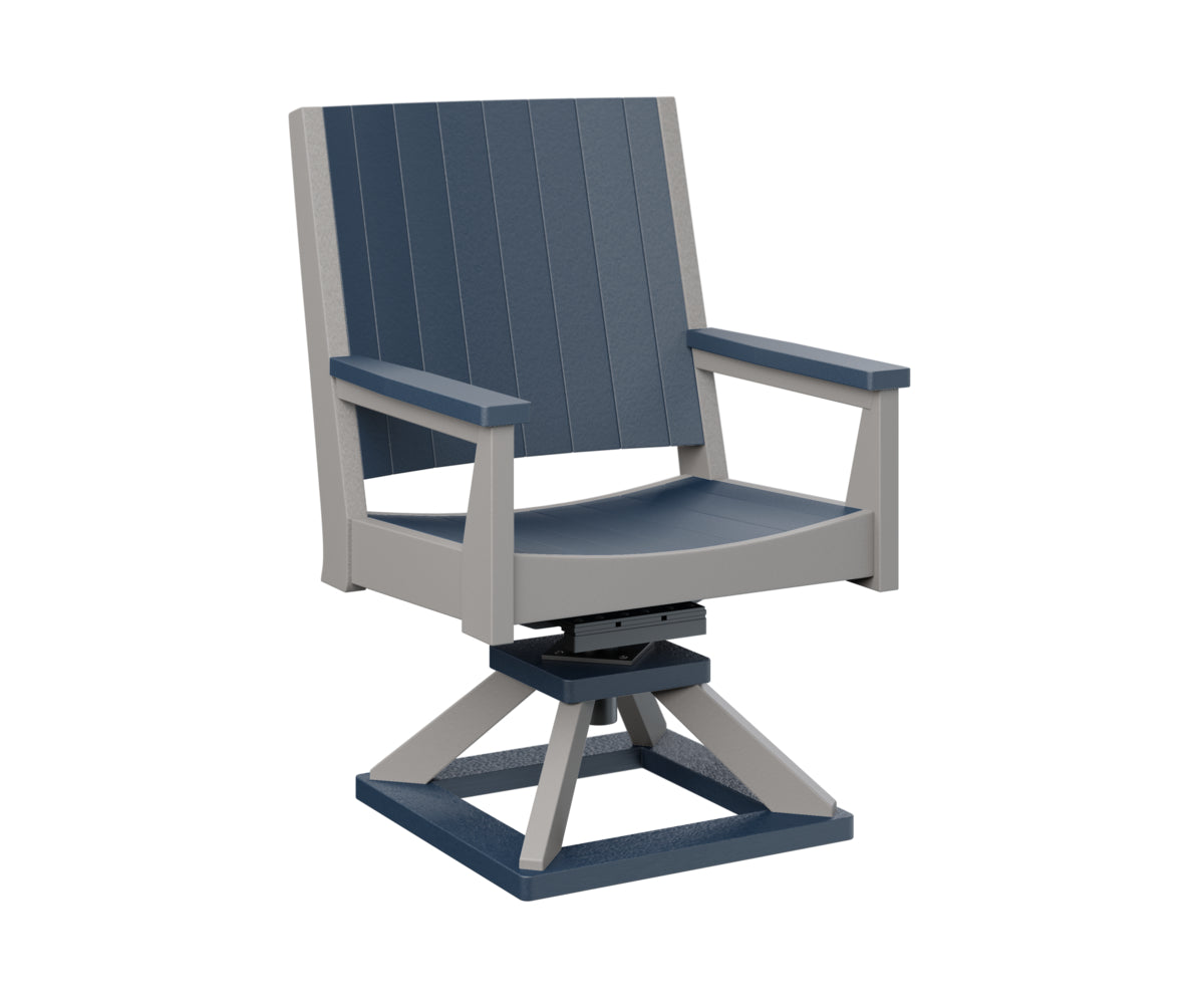 Berlin Gardens Mayhew Swivel Rocker Dining Chair - Comfortable Patio & Outdoor Seating for Restaurants, Gardens, and Decks
