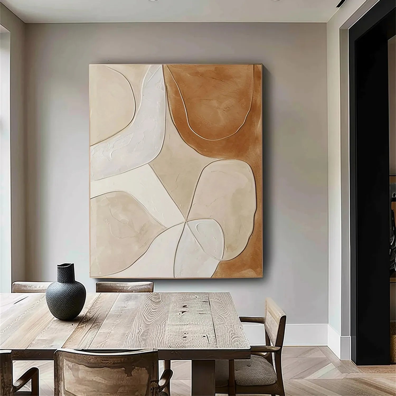 Abstract Painting #AB 171 - Modern Canvas Wall Art for Home & Office Decor | Perfect for Living Room, Bedroom, or Workspace