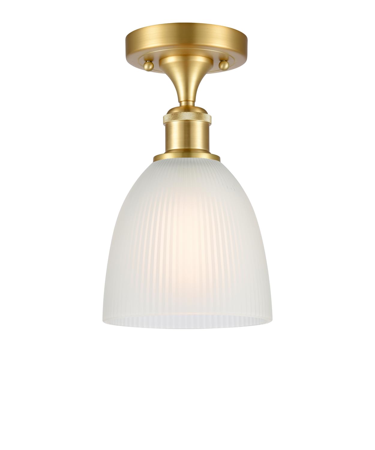 516-1C-SG-G381-LED Bare Bulb 1 Light Cord Set in Satin Gold - Vintage Edison Bulb Fixture for Cafe, Restaurant & Home Decor Lighting