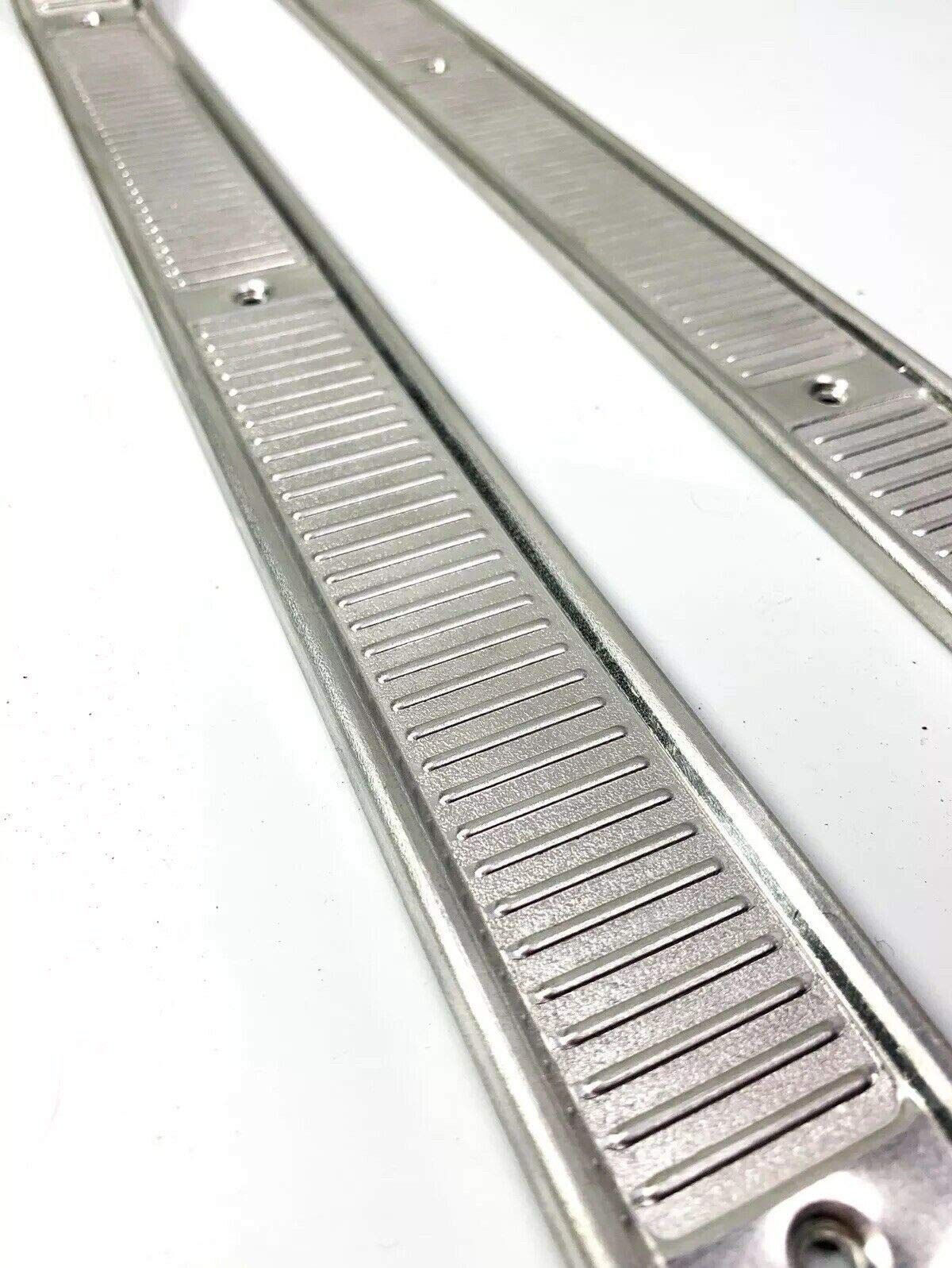 Pair (2) Truck Door Sill Plates Compatible with Ford Pickup Truck 1973-1979 - Heavy Duty Stainless Steel Protection for F100 F150 F250 - Perfect for Off-Roading & Work Site Use