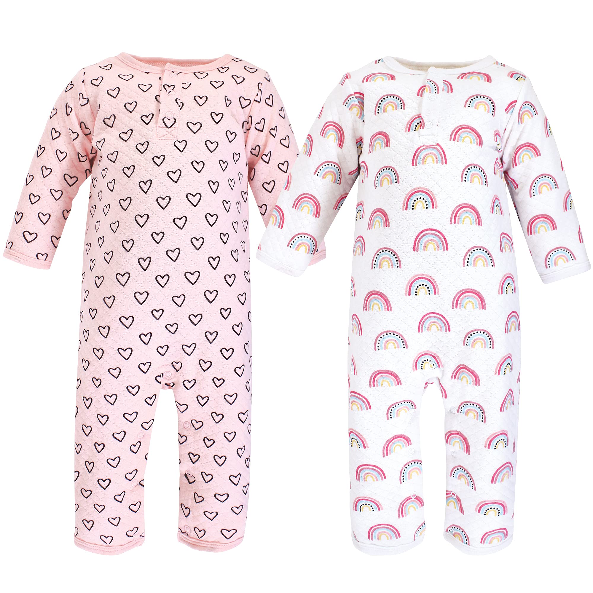 Hudson Baby Unisex Premium Quilted Coveralls for Infants & Toddlers - Soft Warm Winter Outfit for Boys & Girls - Perfect for Outdoor Play, Family Photos & Holiday Events