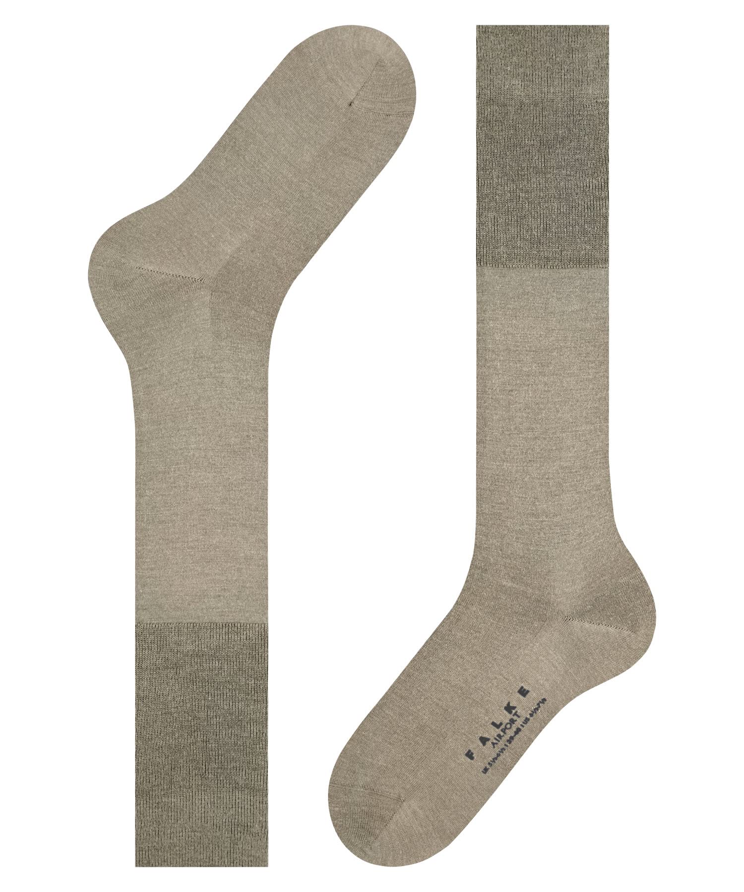 FALKE Men's Knee-High Dress Socks for Travel & Work - Breathable Merino Wool & Cotton Blend - Formal & Casual Comfort Socks - Perfect for Business Trips, Office Wear & Daily Use - 1 Pair