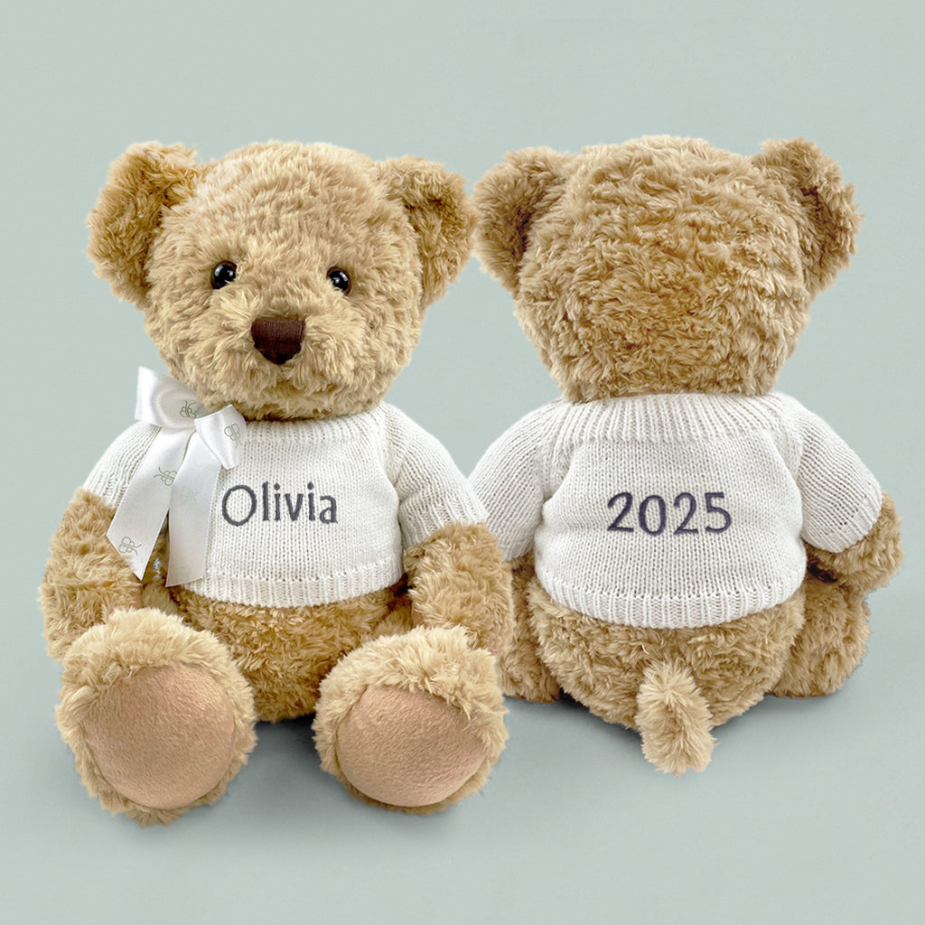 Personalized Bernard Year Bear - Custom Name Plush Toy for Birthdays, Anniversaries & Gifts | Cute Stuffed Animal for Kids, Babies & Collectors | Perfect Nursery Decor & Valentine's Day Present