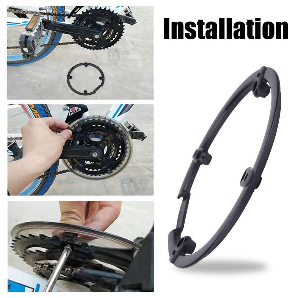 **Pwshymi Bike Crankset Chain Wheel Cover - Durable Crankset Support Cover Accessories for Bicycles - Perfect for Mountain Bikes, Road Bikes & Cycling Enthusiasts**