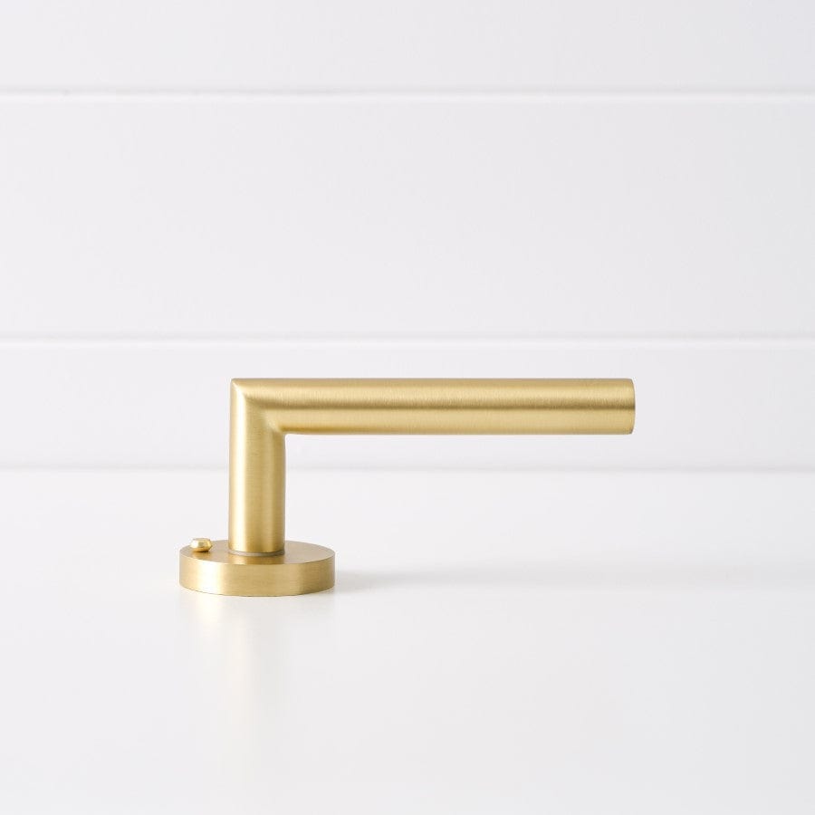 Premium Sydney Door Handle with Lock - Brushed Brass Finish - Secure & Stylish for Home, Office & Commercial Use