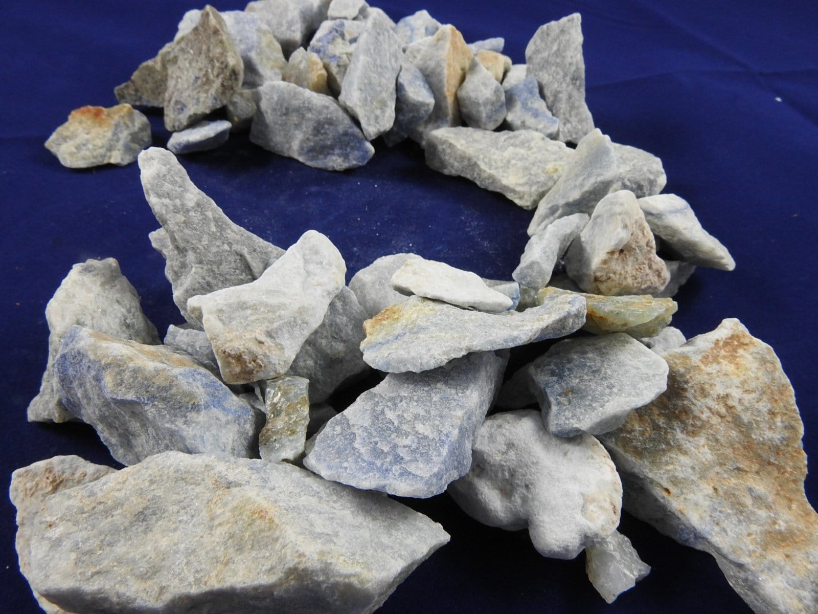 Natural Blue Quartz Rough Bulk - Raw Healing Crystals for Jewelry Making, Meditation & Home Decor (1lb) | Perfect for Energy Healing, Crafts & Crystal Collections