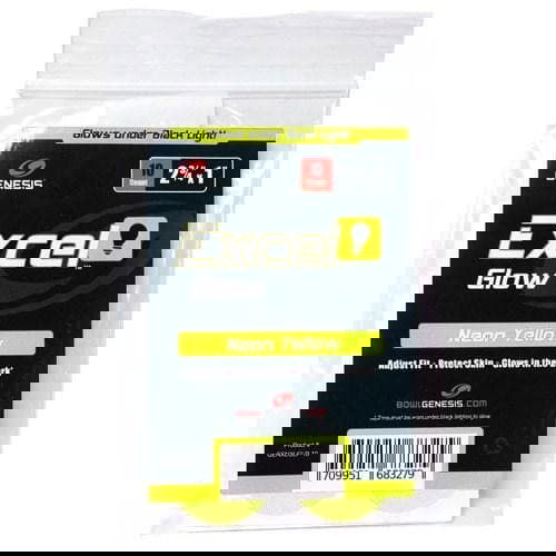 Genesis Excel Glow Performance Bowling Tape - Neon Yellow (10ct) | High-Grip, Durable for Enhanced Performance | Perfect for League Play & Night Bowling
