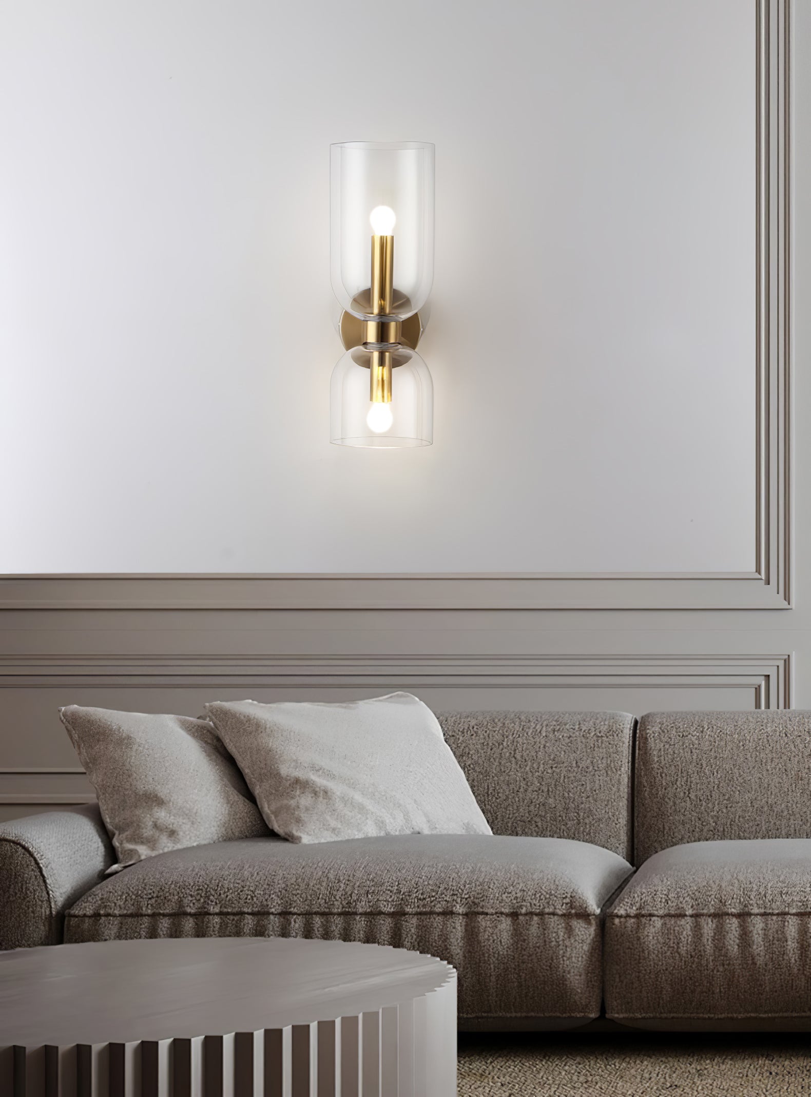 Edie Plug In Wall Sconce - Modern Plug-In Wall Light for Bedroom, Living Room, or Hallway - Energy Efficient LED Night Light with On/Off Switch - Perfect for Ambient Lighting and Home Decor