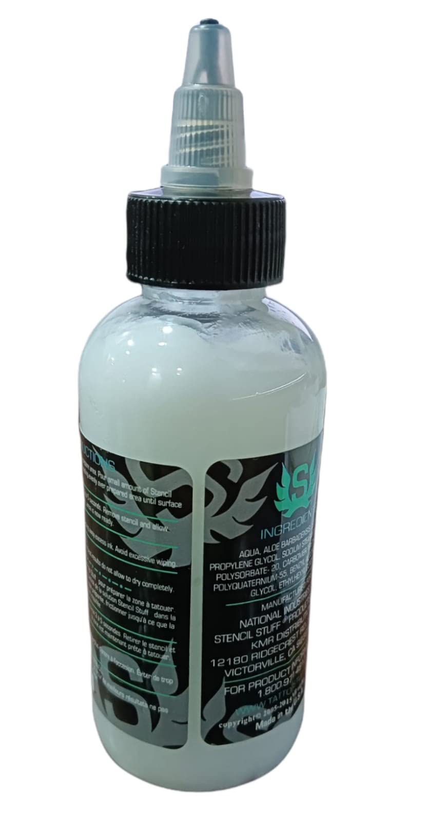 Long-Lasting Precision Tattoo Stencil Transfer Gel (4oz) - Vegan, Skin-Safe Formula for Professional & DIY Tattoo Artists | Ideal for Tattoo Studios, Home Practice & Temporary Tattoo Designs