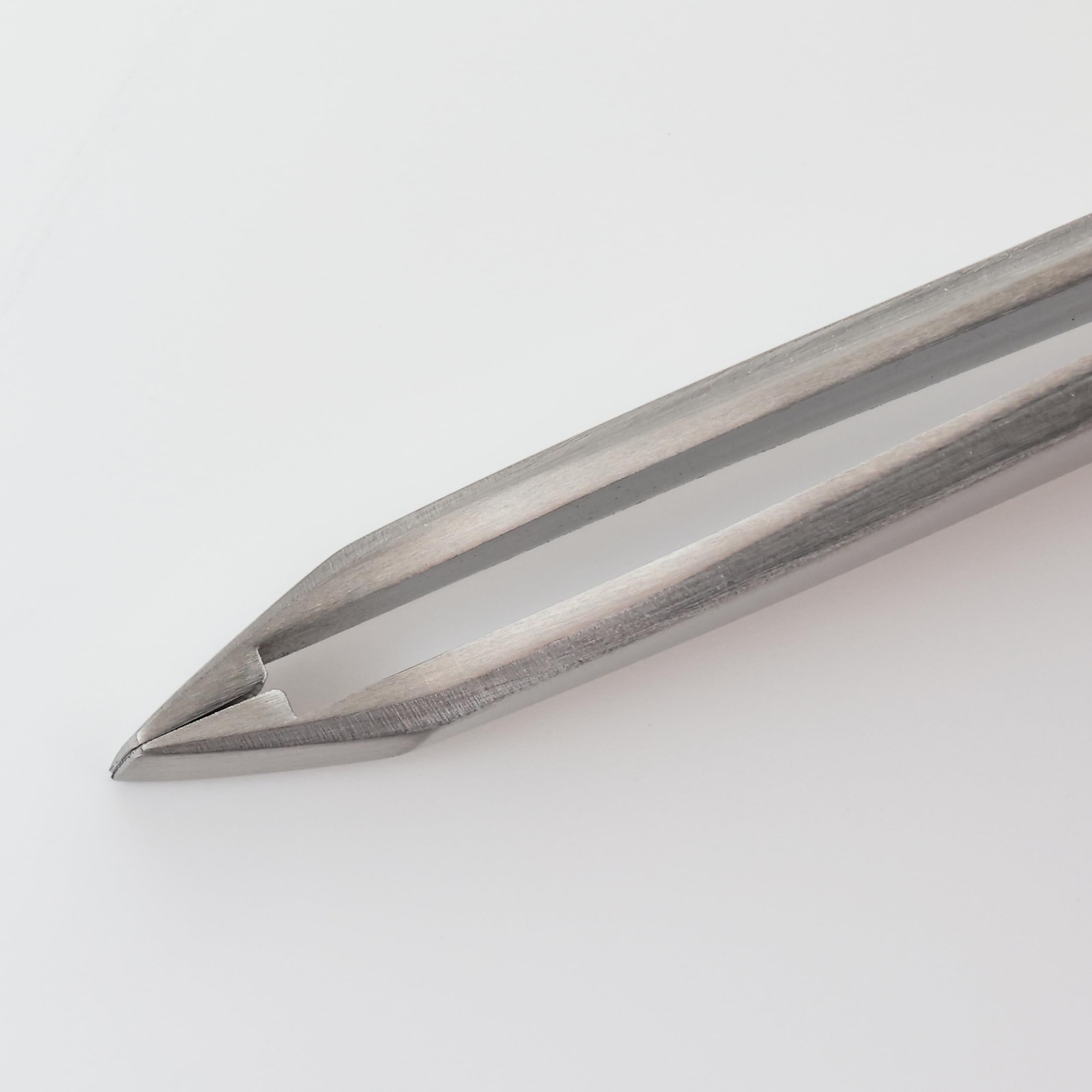 Professional Stainless Steel Slant Tip Tweezers for Eyebrows, Eyelashes & Splinters - Precise Grip for Hair Removal, Makeup & First Aid (Great for Travel & Home Use)